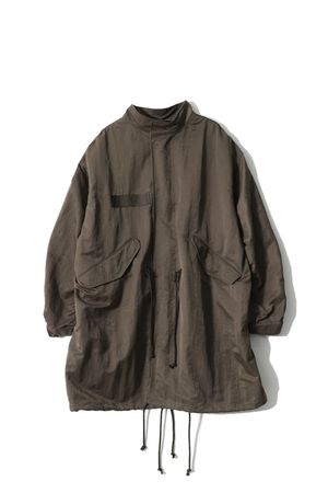 Fuse Crease Nylon Fishtail Parka Olive Night