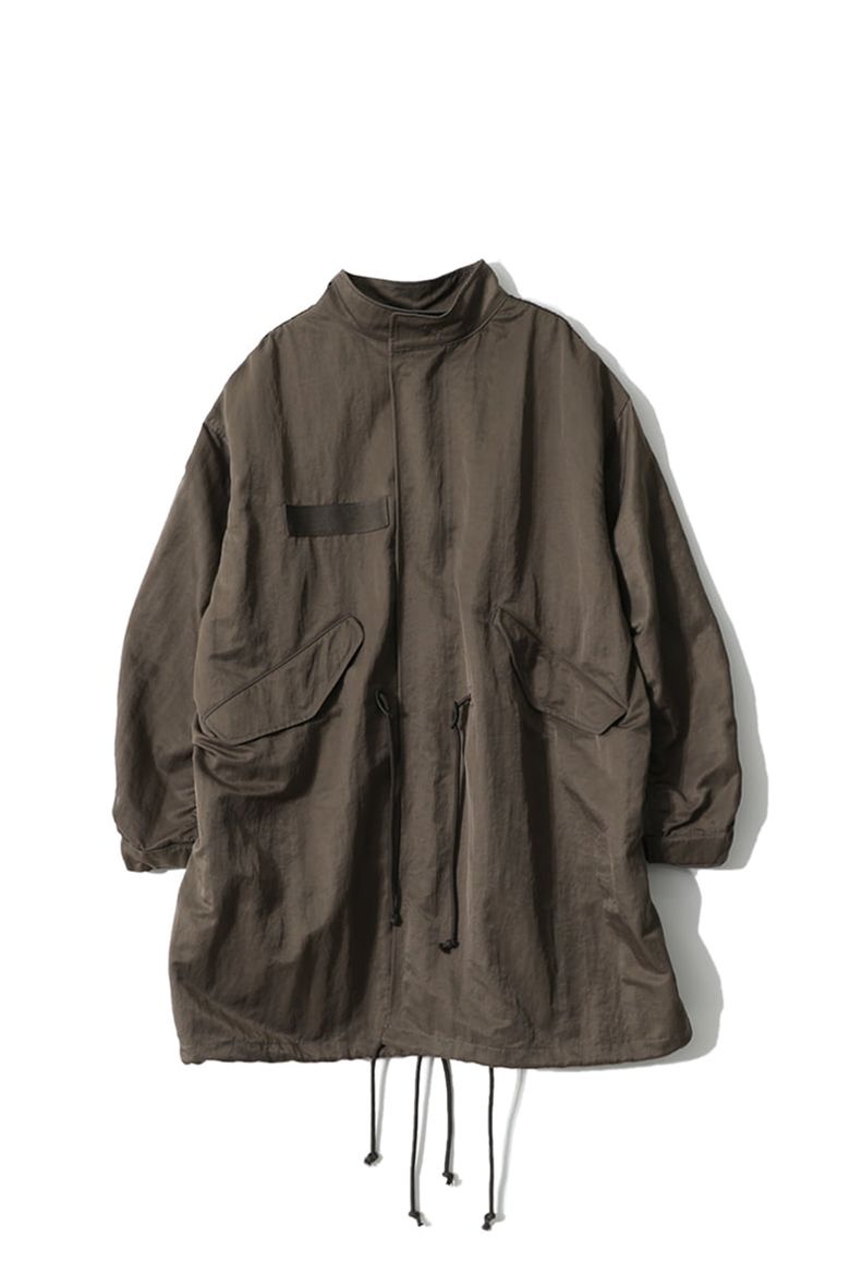 Fuse Crease Nylon Fishtail Parka Olive Night
