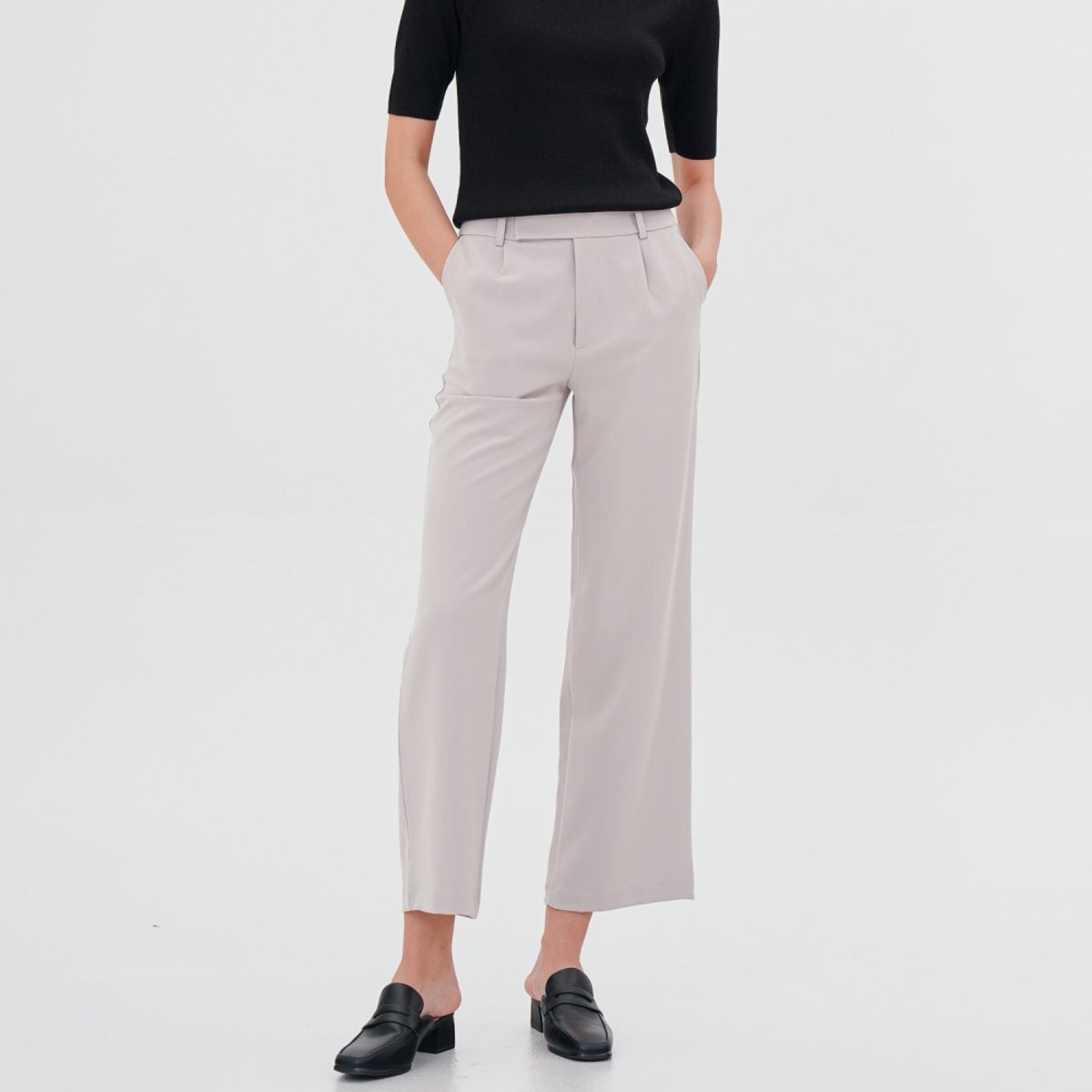 아쿠드(ACUD) Semi Wide Slacks _Beige