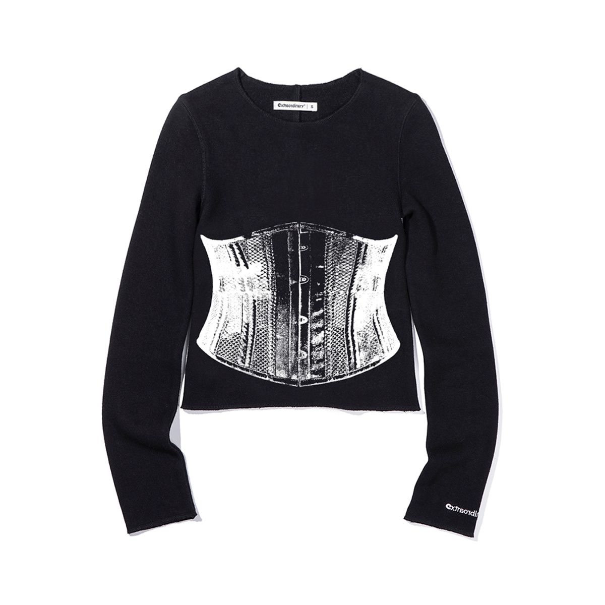 엑스트라오디너리(EXTRAORDINARY) BUSTIER LONGSLEEVE BLACK
