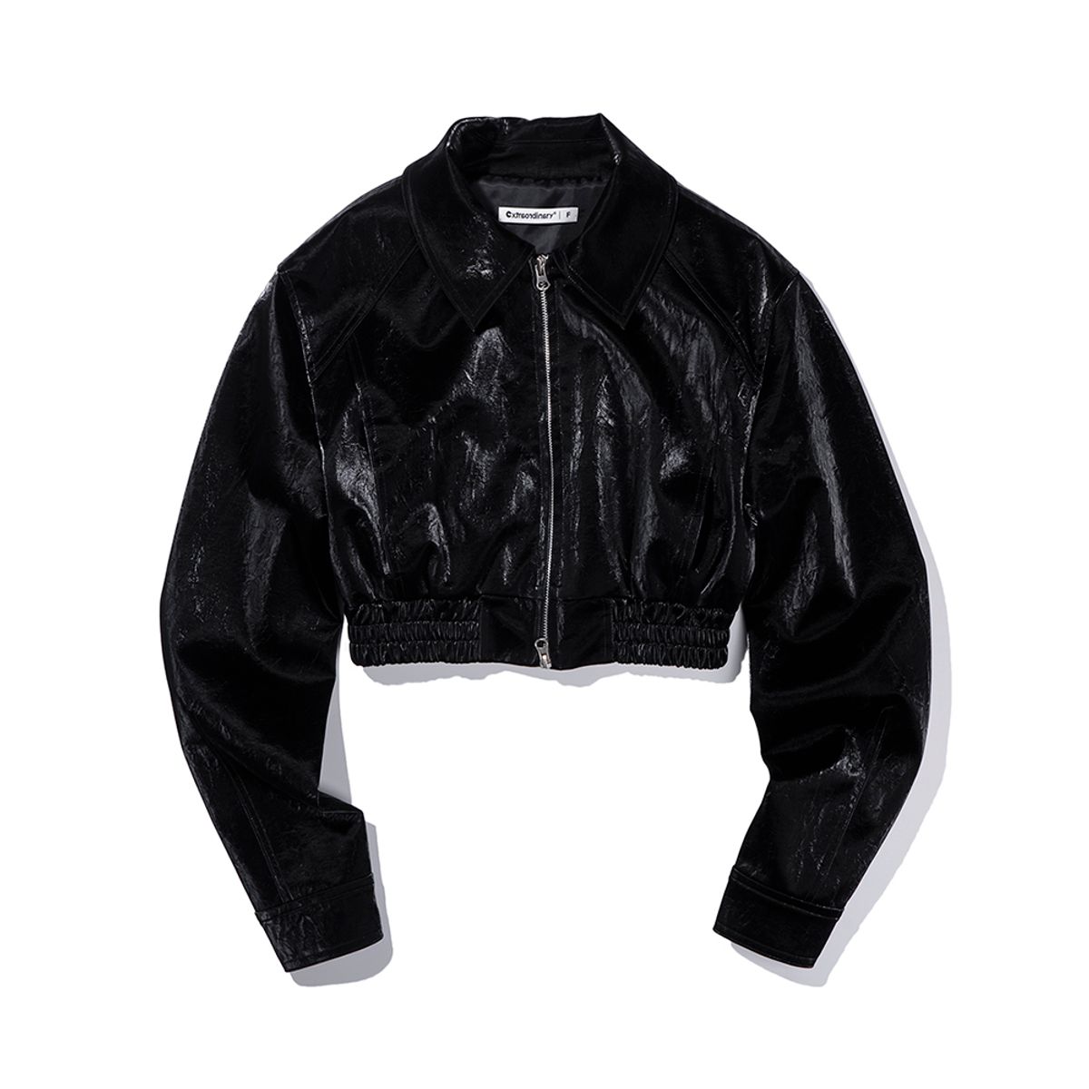 엑스트라오디너리(EXTRAORDINARY) VEGAN LEATHER WOMENS JACKET BLACK