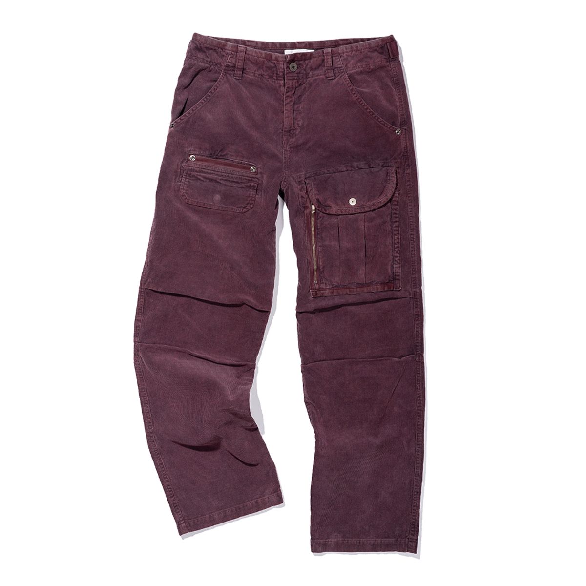 엑스트라오디너리(EXTRAORDINARY) CORDUROY WS CARGO PANTS BURGUNDY