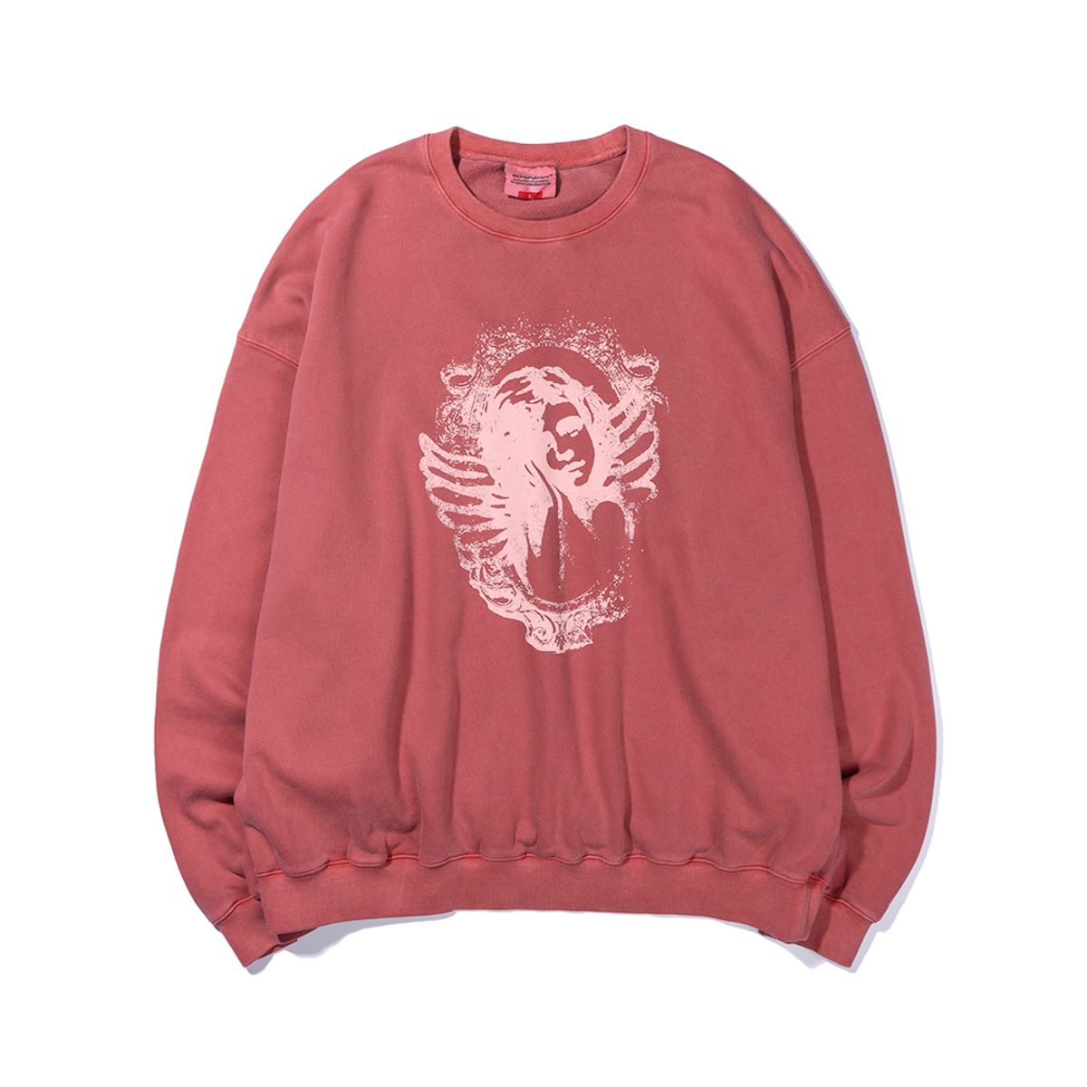 엑스트라오디너리(EXTRAORDINARY) ANGEL PIGMENT CREWNECK RED
