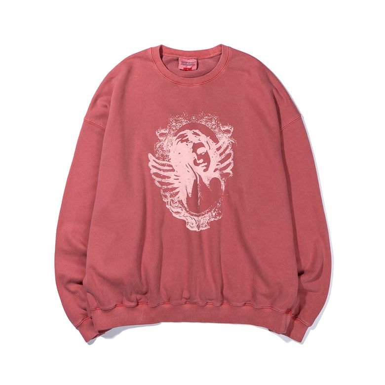ANGEL PIGMENT CREWNECK RED