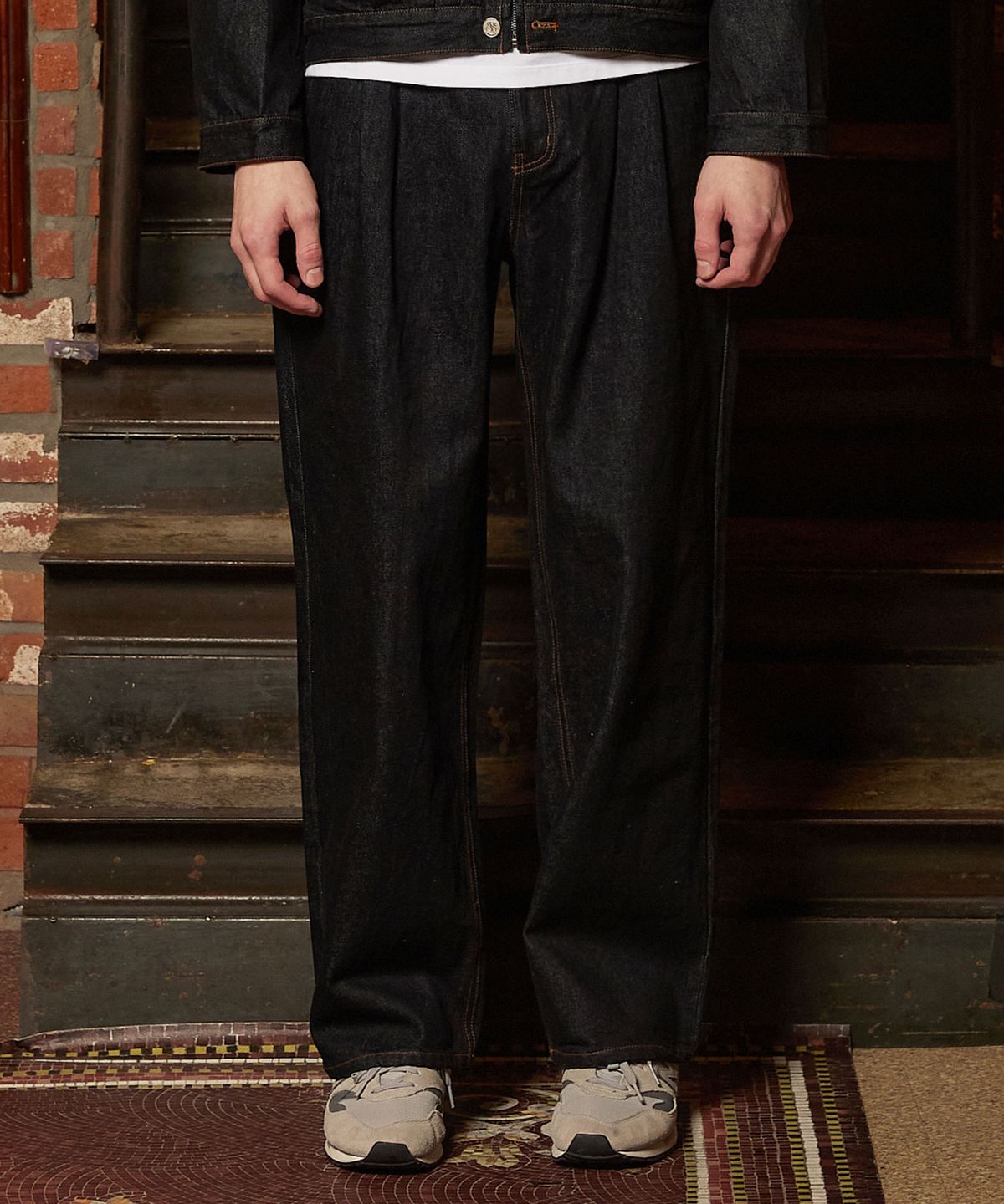 나우앤투모로우(NOWANDTOMORROW) DENIM WIDE FIT PANTS [2 COLOR]