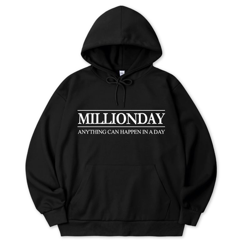 MILLION Simple LOGO 해비쭈리 후드