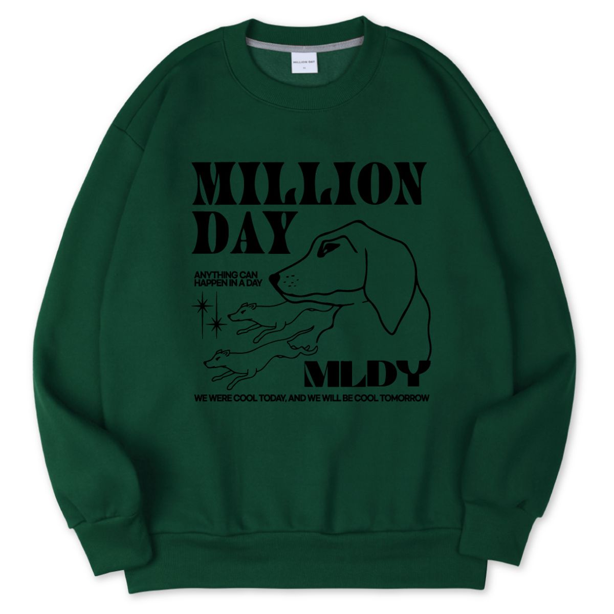 밀리언데이(MILLION DAY) MILLION DOGS 해비쭈리 맨투맨
