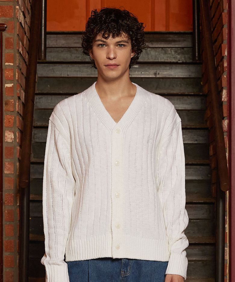 V-NECK CARDIGAN [3 COLOR]