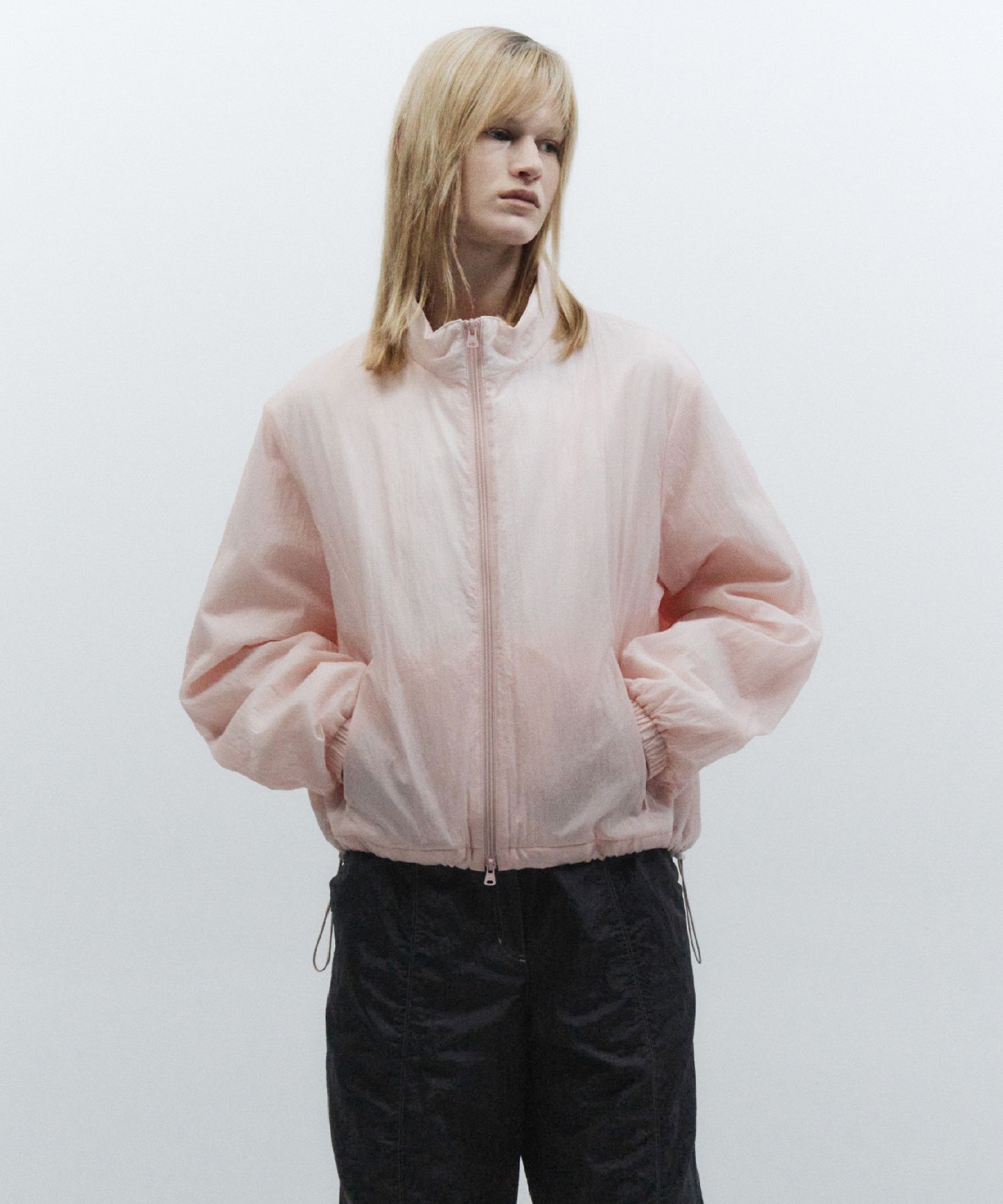 INSILENCE WOMEN Sheer Padded Jumper PINK Shier Padded Jumper LIGHT 