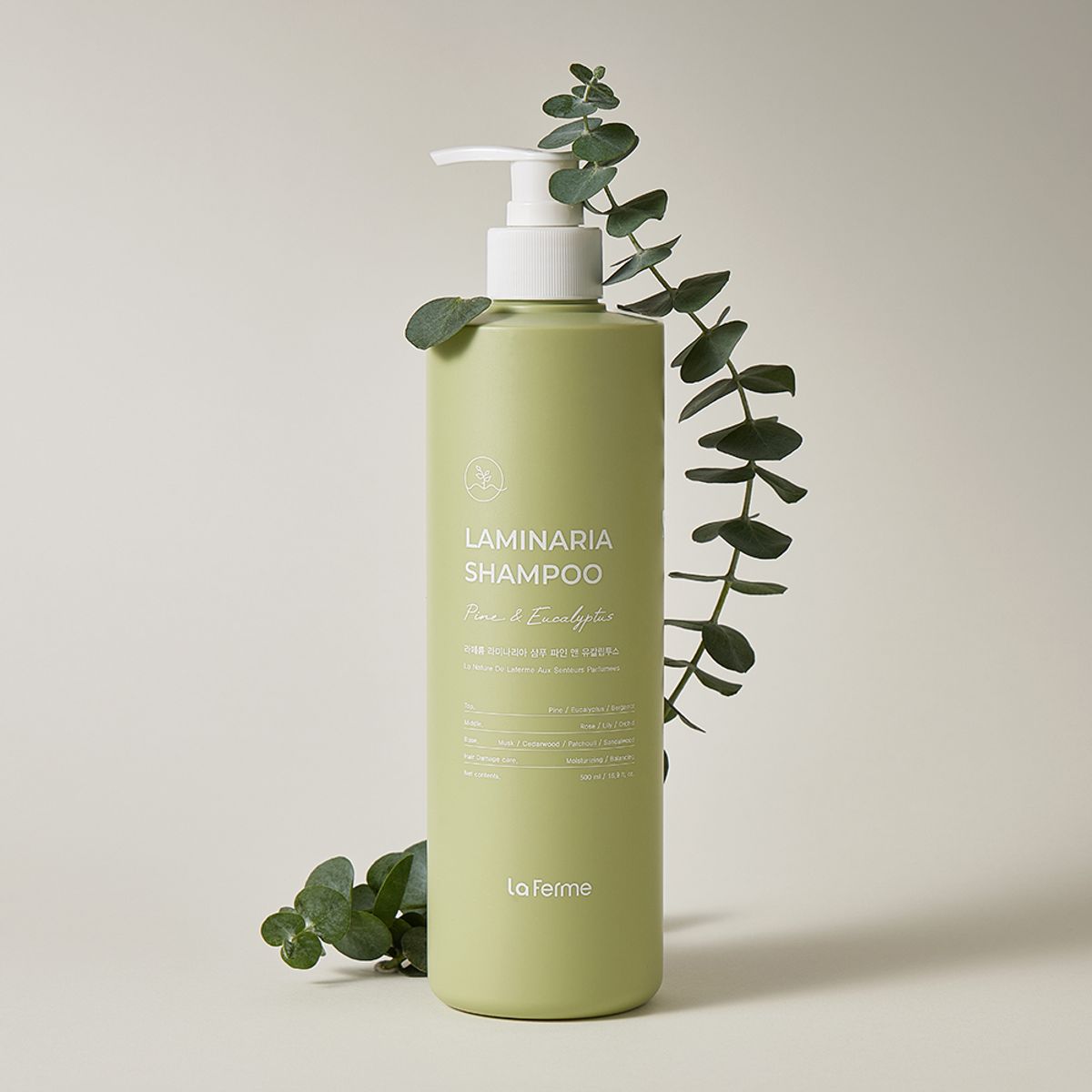 라페름(LA FERME) 라미나리아 샴푸 파인 앤 유칼립투스 500ml + 샤쉐 6종 사은품 증정