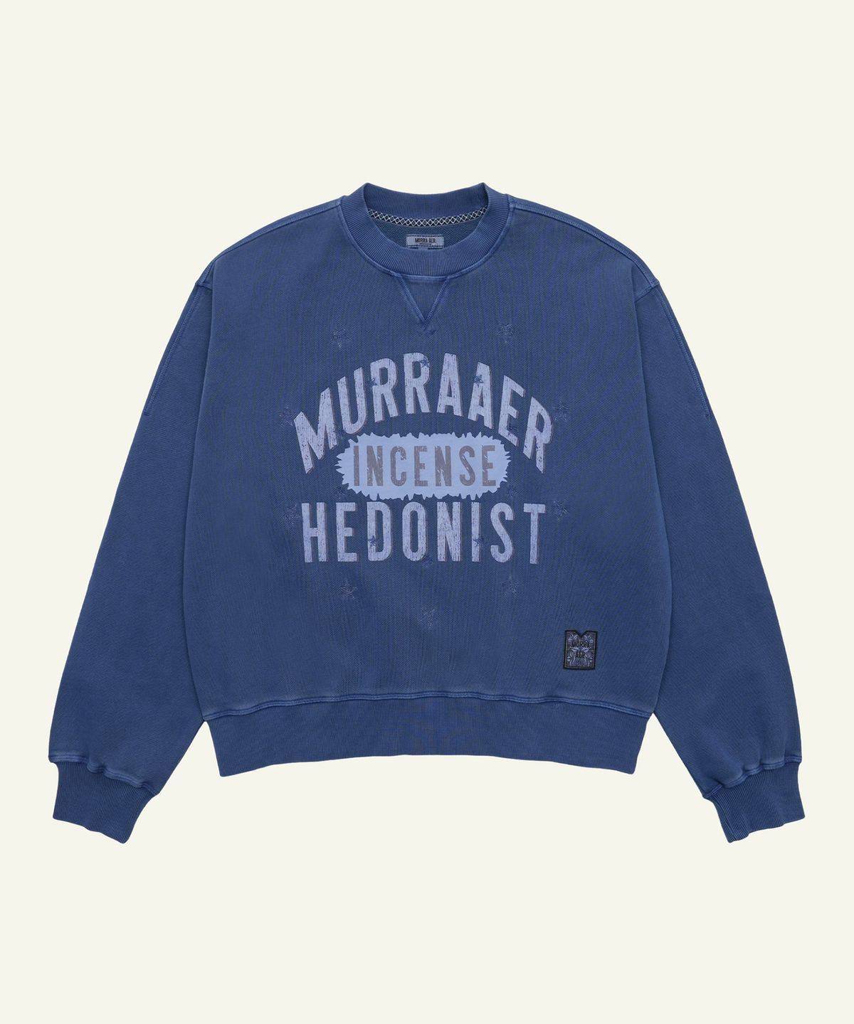 무라(MURRA) 스타 샤워 피그먼트 스웻 셔츠 _ 블루