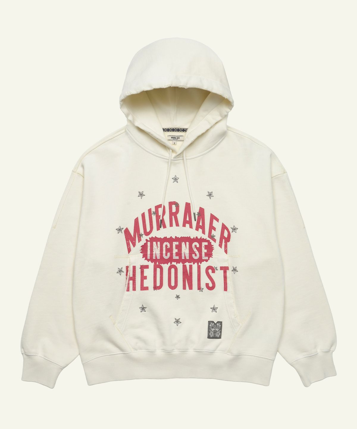 무라(MURRA) 스타 샤워 피그먼트 후디 스웻 셔츠 _ 크림