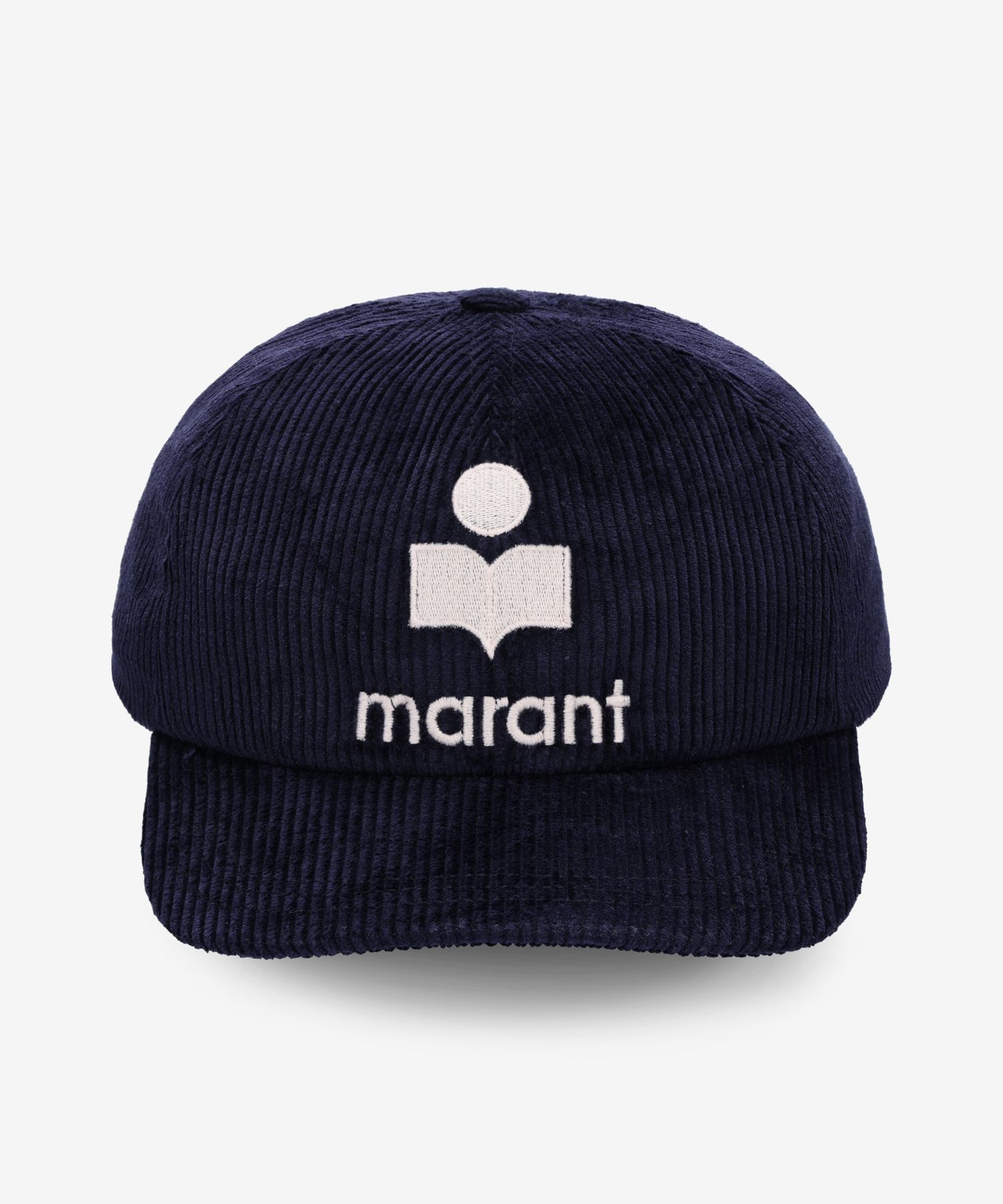 MUSINSA | ISABEL MARANT Tyrone Logo Corduroy Ball Cap - Navy  display picture 1