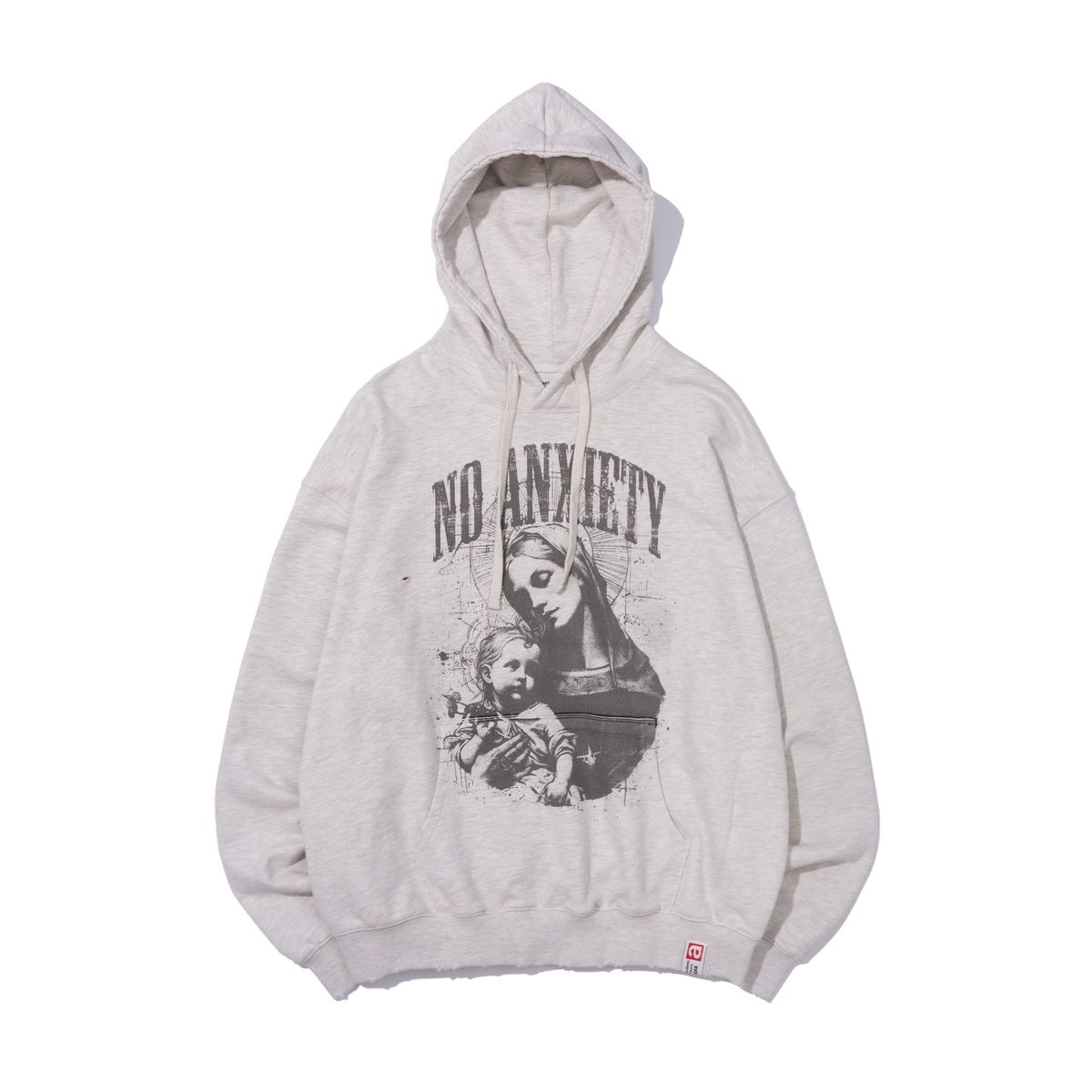 엑스트라오디너리(EXTRAORDINARY) NO ANXIETY WASHED HOODIE  OATMEAL