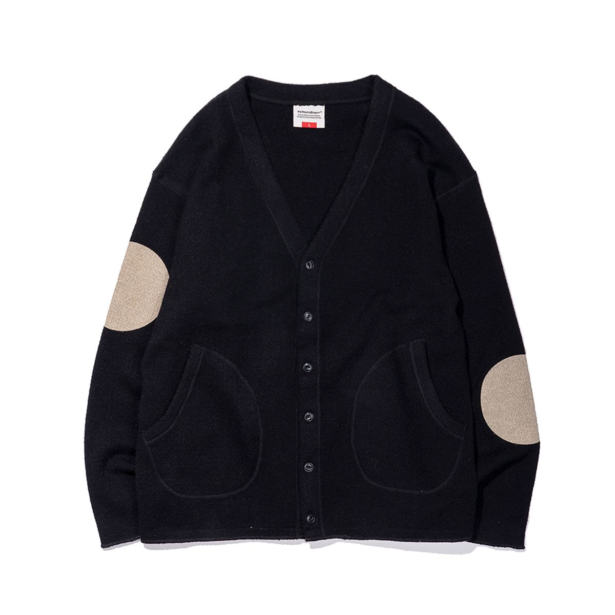 엑스트라오디너리(EXTRAORDINARY) NOBODY KNOWS CARDIGAN BLACK