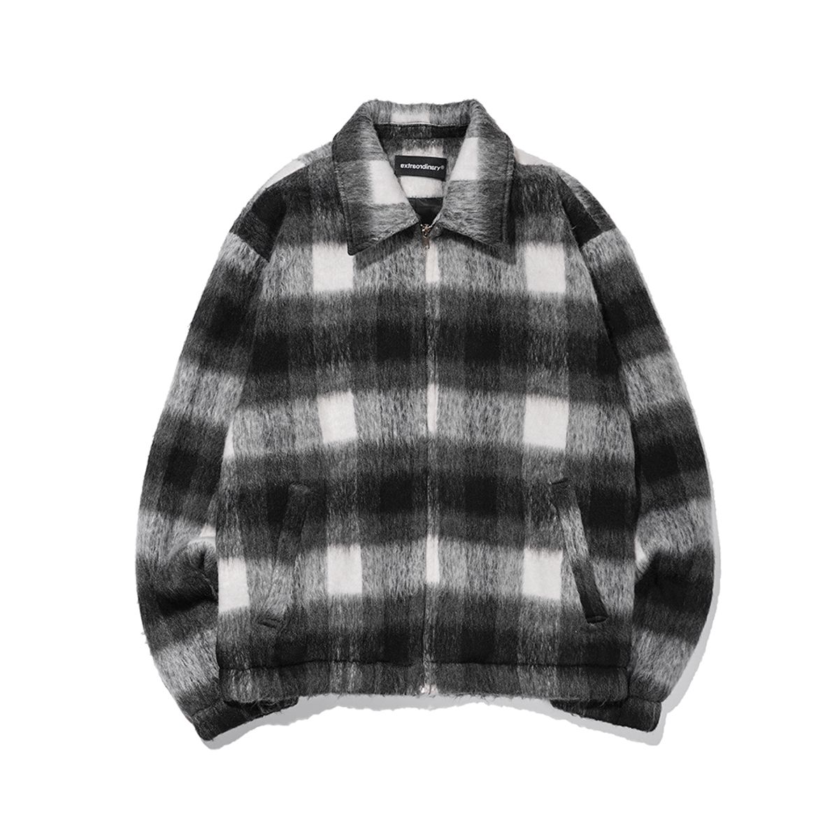 엑스트라오디너리(EXTRAORDINARY) CHECK BLOUSON BLACK