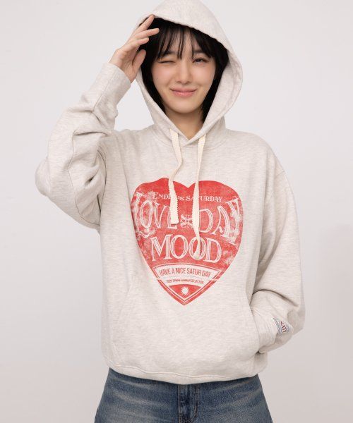 ★送料・関税込★SATUR★Saturday Retro Mood Graphic Hoodie★ ☆送料・関税込☆SATUR☆Saturday Retro Mood Graphic Hoodie☆