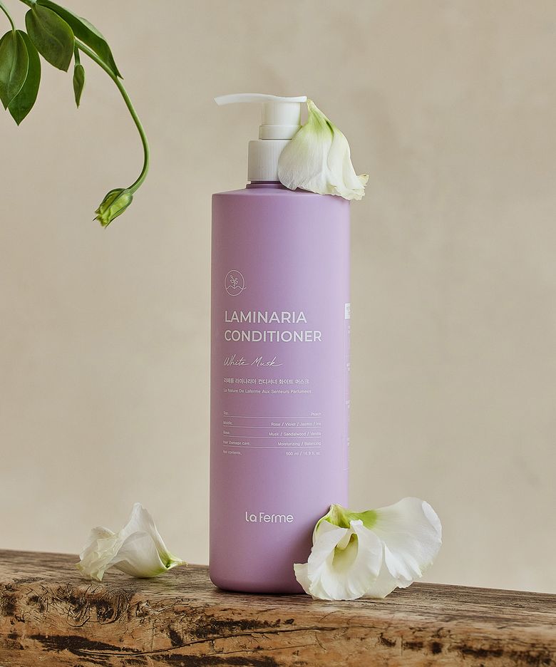 라미나리아 컨디셔너 화이트 머스크 500ml (+샴푸, 컨디셔너 샘플키트 증정)