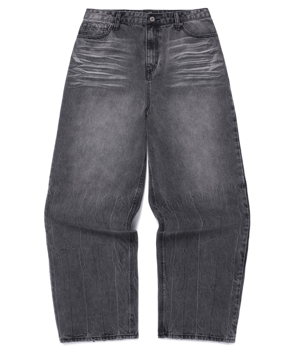 이스트서비스샵(eastserviceshop) Crease Washing Denim Pants - Black