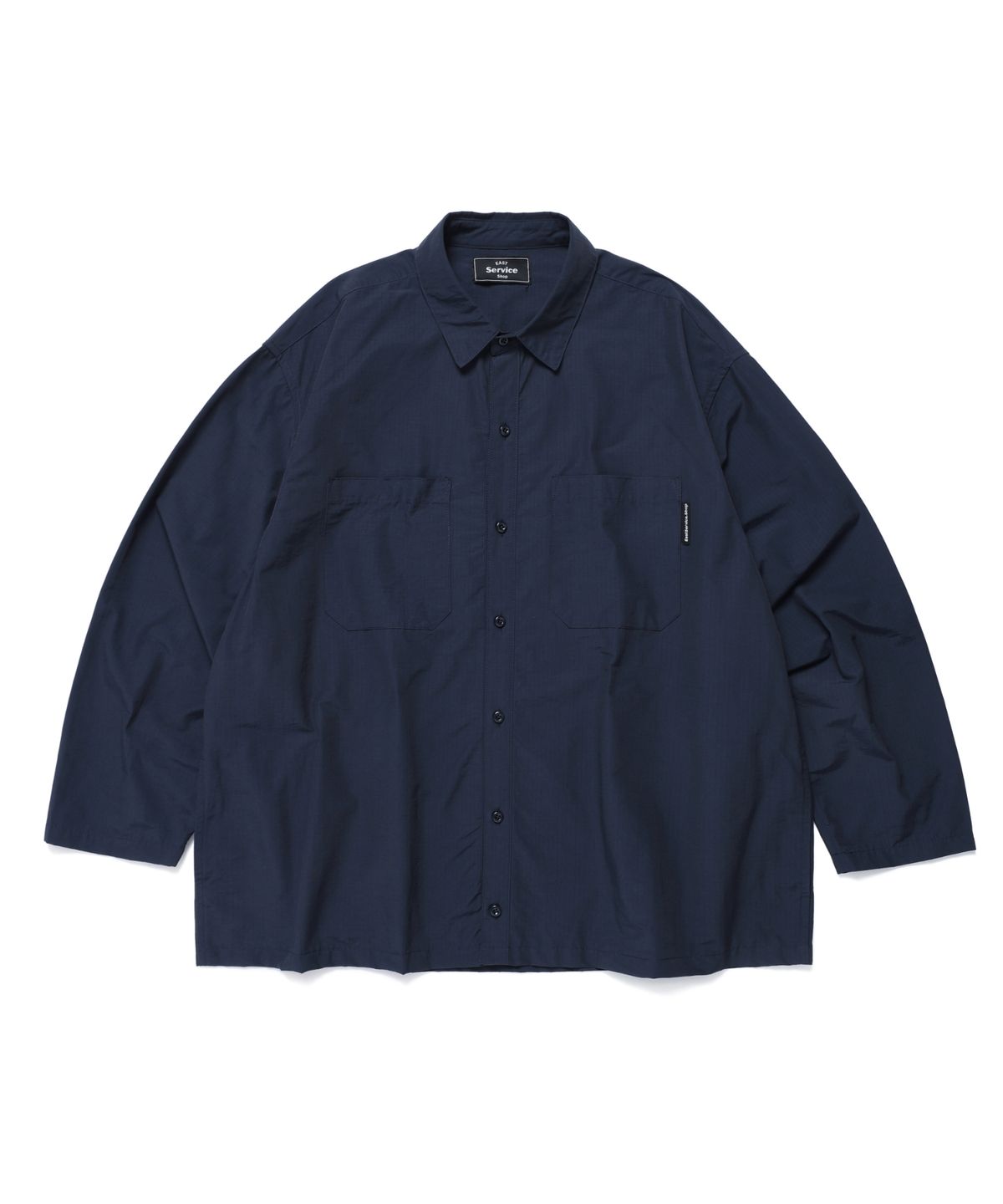이스트서비스샵(eastserviceshop) Side Pocket Long Shirt - Navy