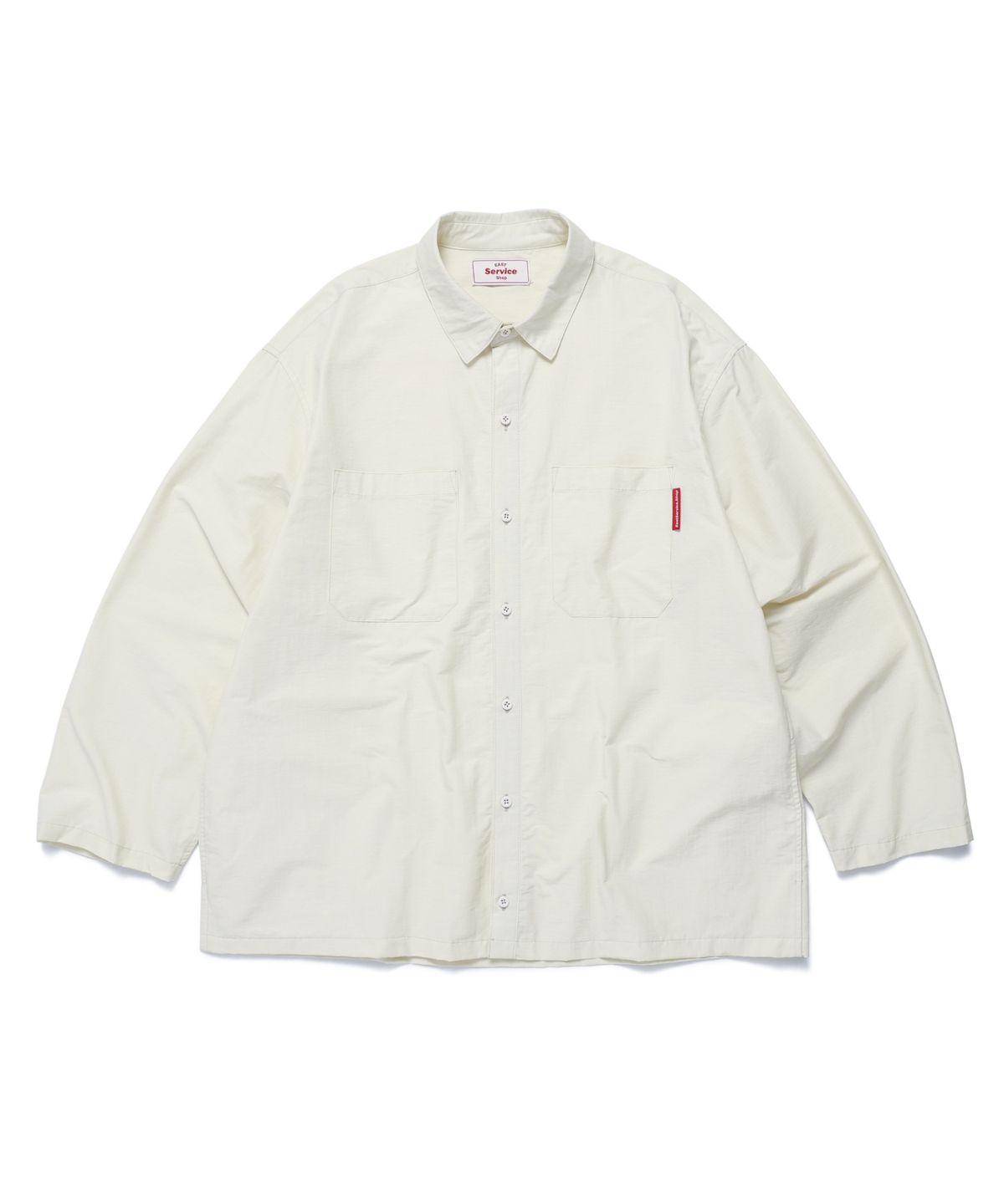 이스트서비스샵(eastserviceshop) Side Pocket Long Shirt - Off White