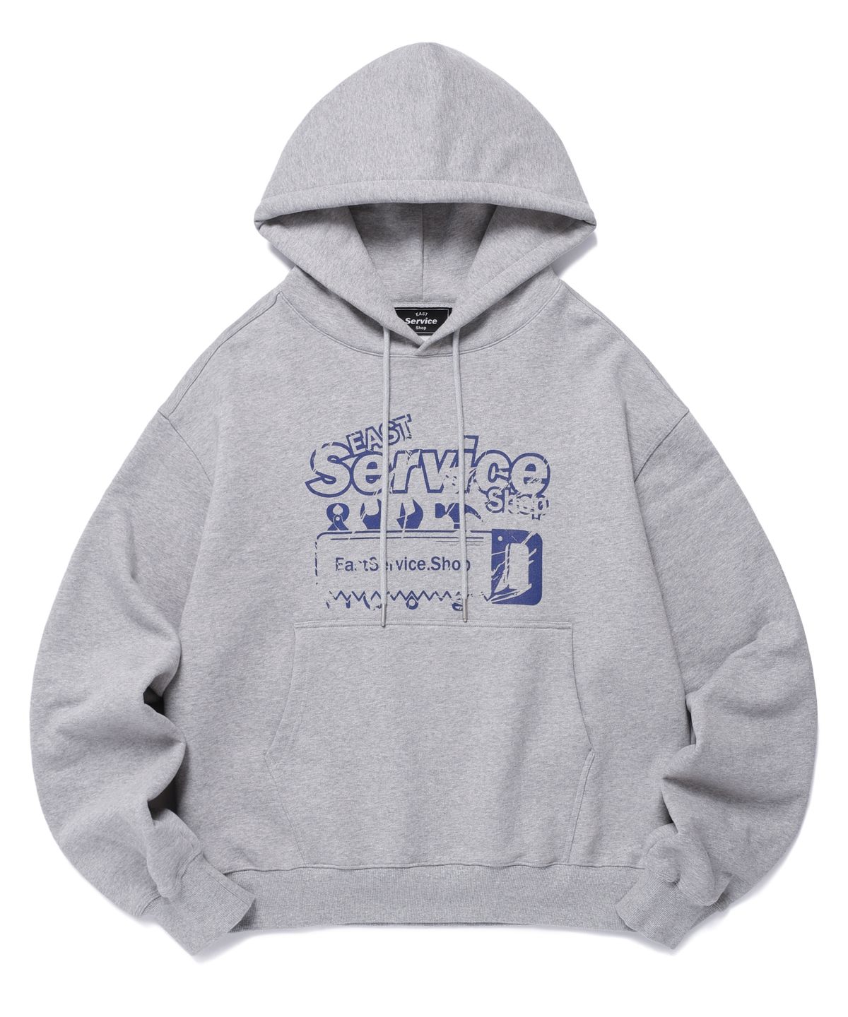이스트서비스샵(eastserviceshop) Tool Graphic Hoodie - Melange Grey