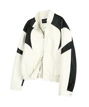 레이서 자켓 - 크림