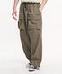 벌룬와이드 스트링 포켓 카고 팬츠 - 카키