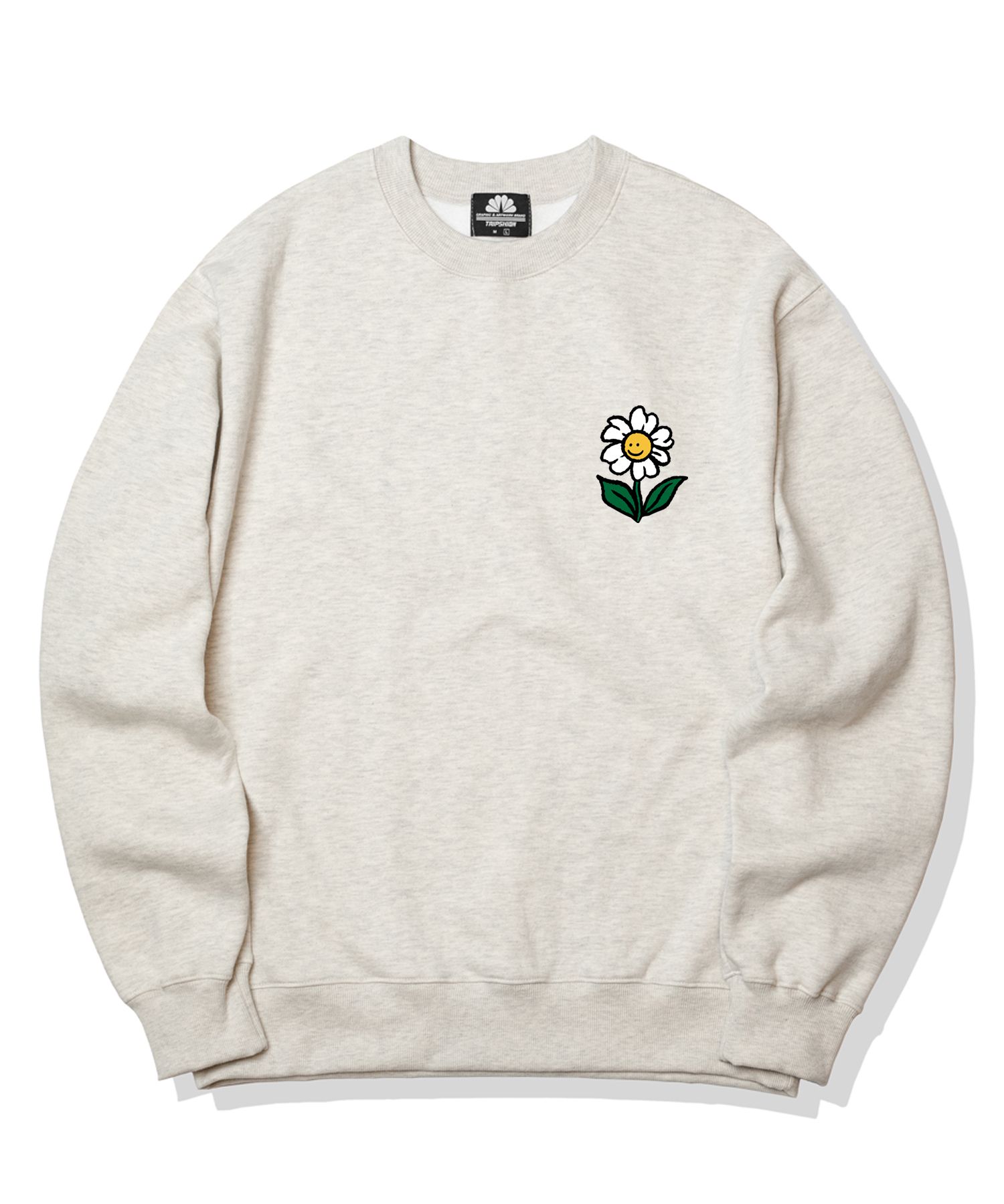 TRIPSHION SINGLE FLOWER LOGO フーディー 9colors MUSINSA | TRIPSHION SINGLE FLOWER LOGO Crew Neck - Brown