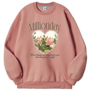 MILLION 도트플라워 특양면 맨투맨