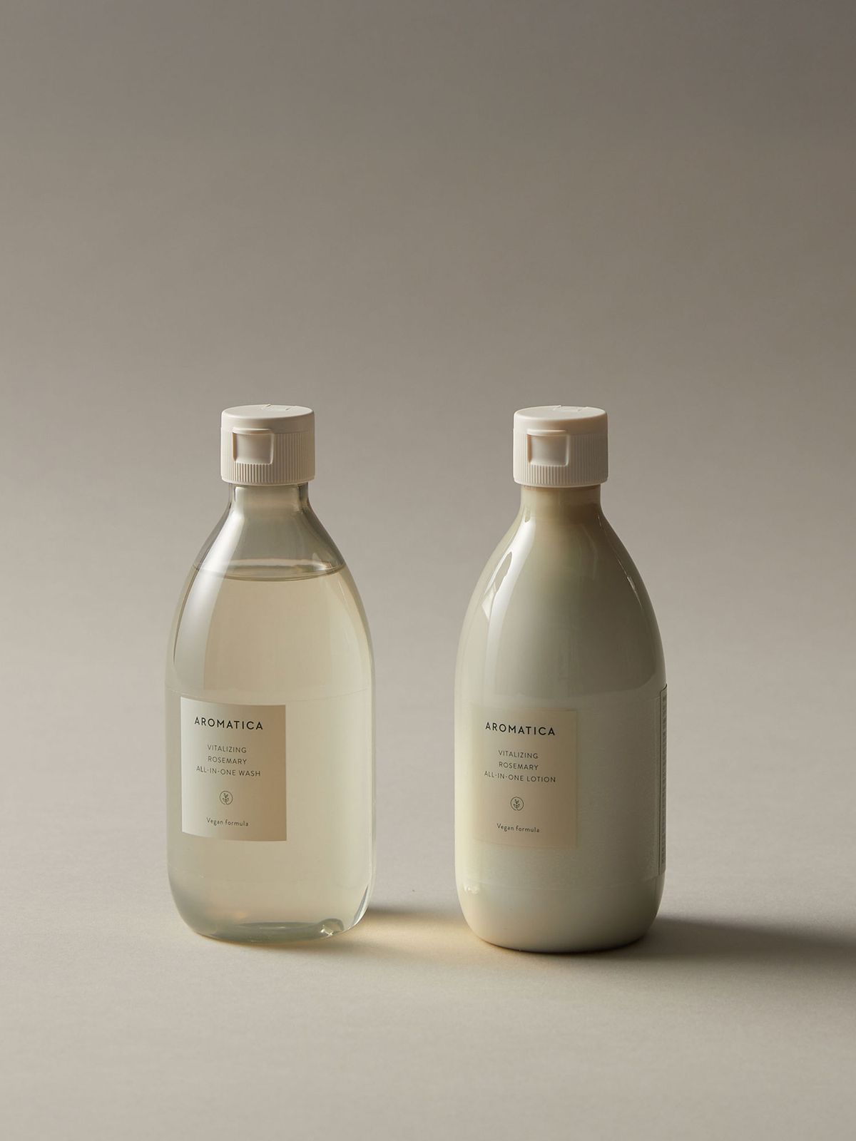 아로마티카(AROMATICA) 로즈마리 바디워시 & 바디로션 세트