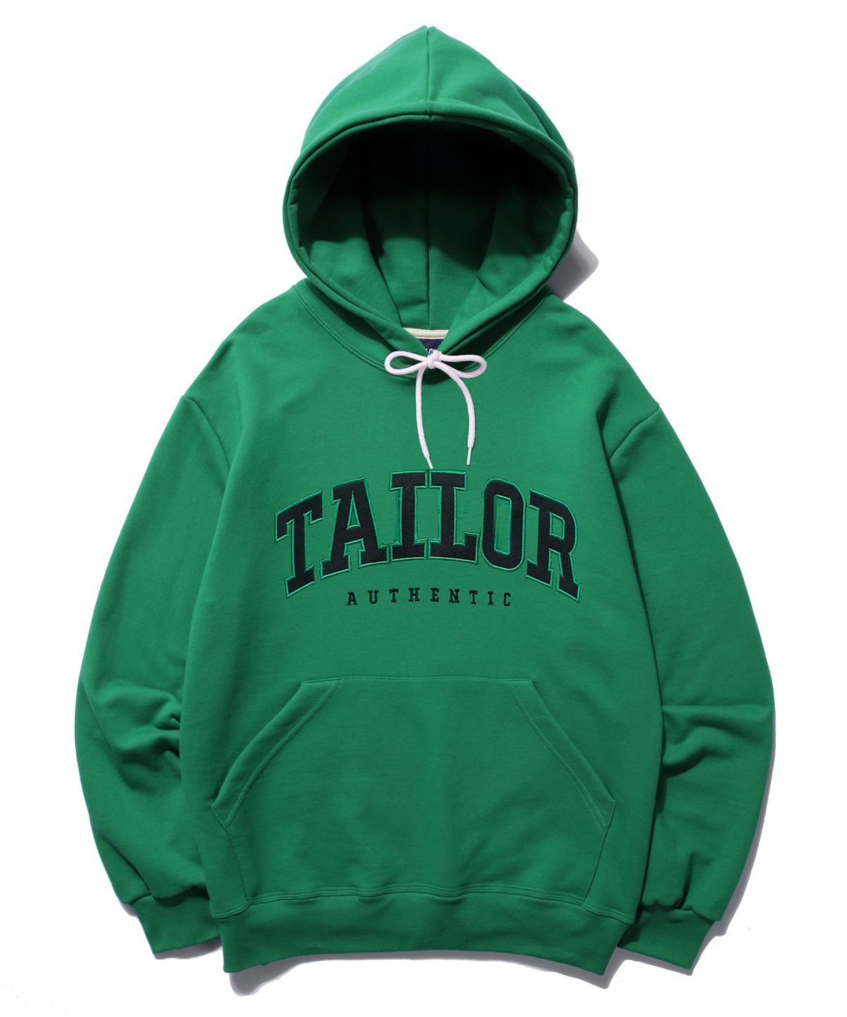 테일러 스튜디오(TAILOR STUDIO) [기모/NO기모] 엔비엘 로고 후드 (라이트그린)