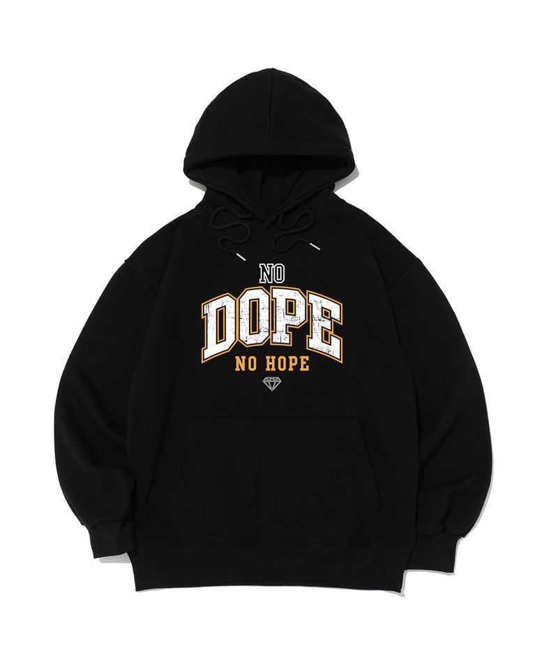 [기모/NO기모] DOPE 오버핏 후드티 (블랙)