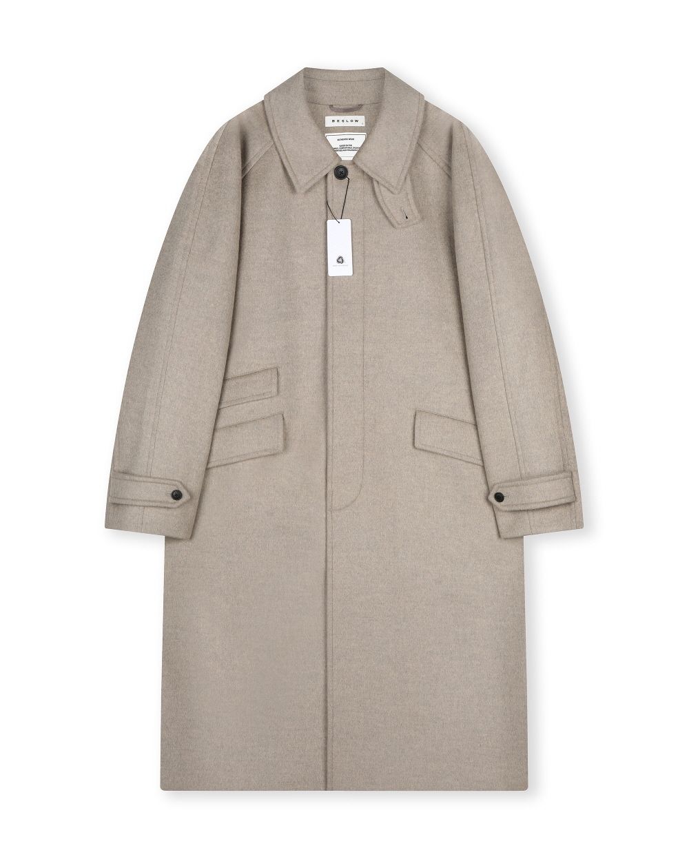 【OVERDUEFLAIR】signature balmacaan coat_oatmeal SIGNATURE BALMACAAN COAT_OATMEAL - overdueflair