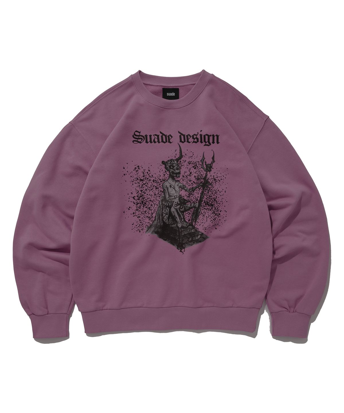 스웨이드(SUADE) DEVIL SKULL CREWNECK [PINK]