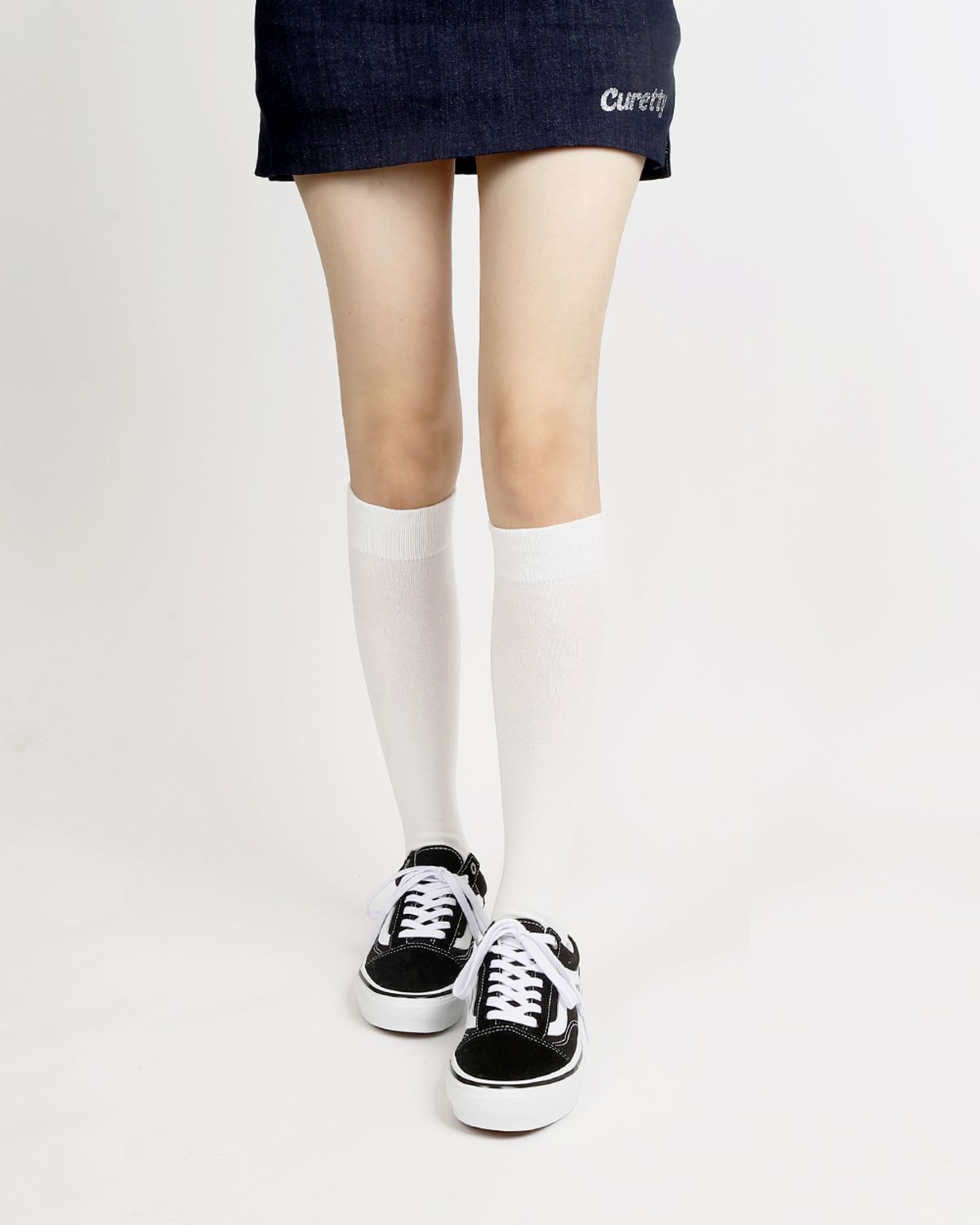 삭스에이(SOCKSA) [2PACK]흘러내림 없는 쫀쫀 밴드 니삭스 오버니삭스 구멍안나는 시그니처 무지 도톰 6색상
