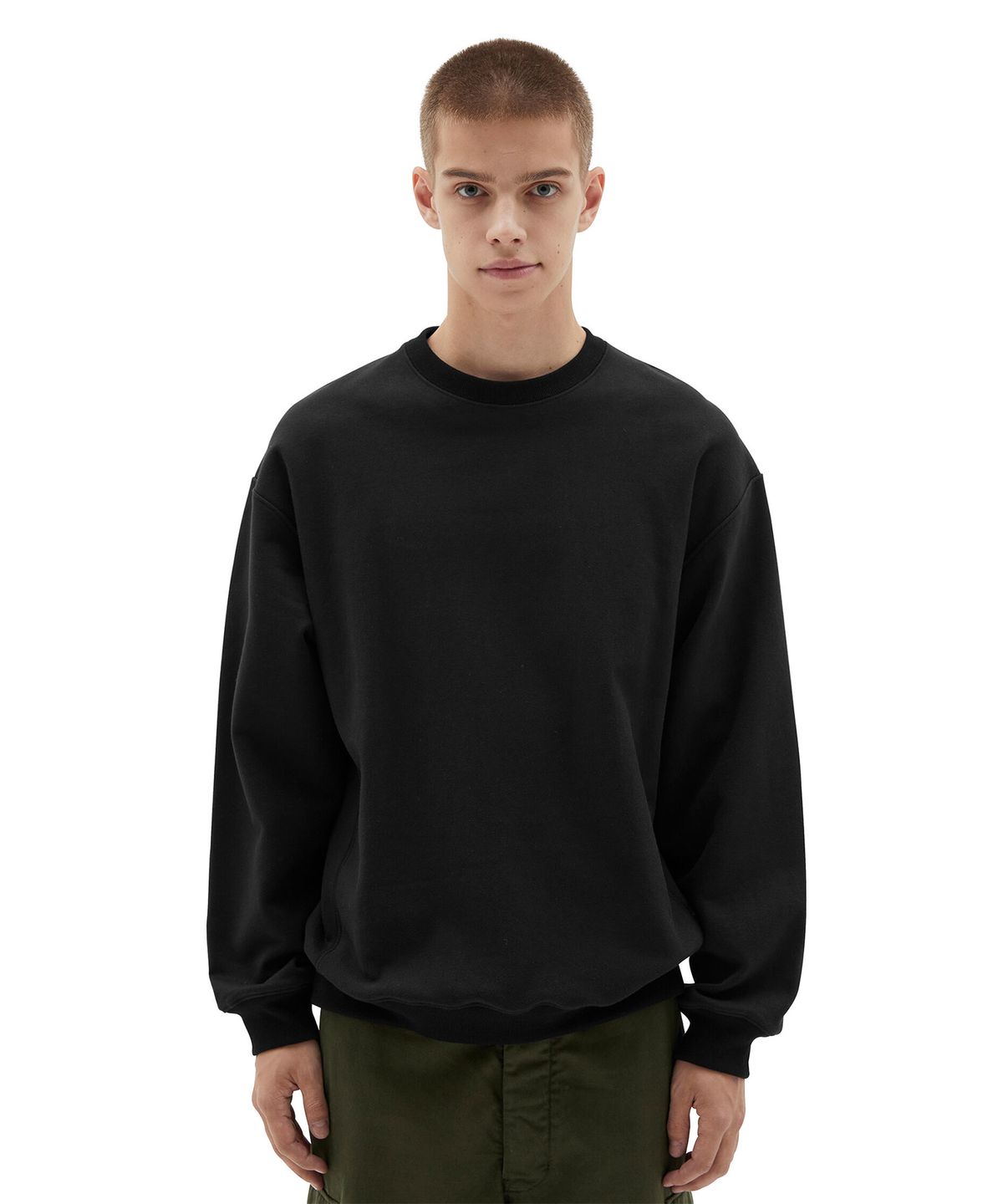 브라운야드(BROWNYARD) 22fw 스웻 셔츠, 블랙