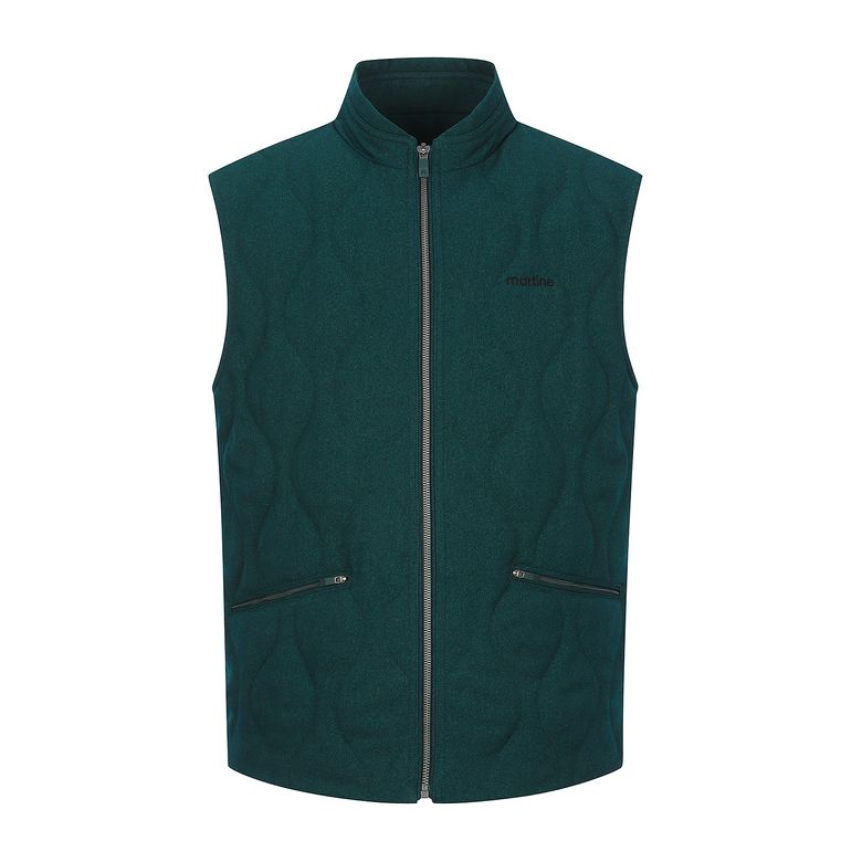 Quilting Padding Woven Vest_D/Khaki (Men)