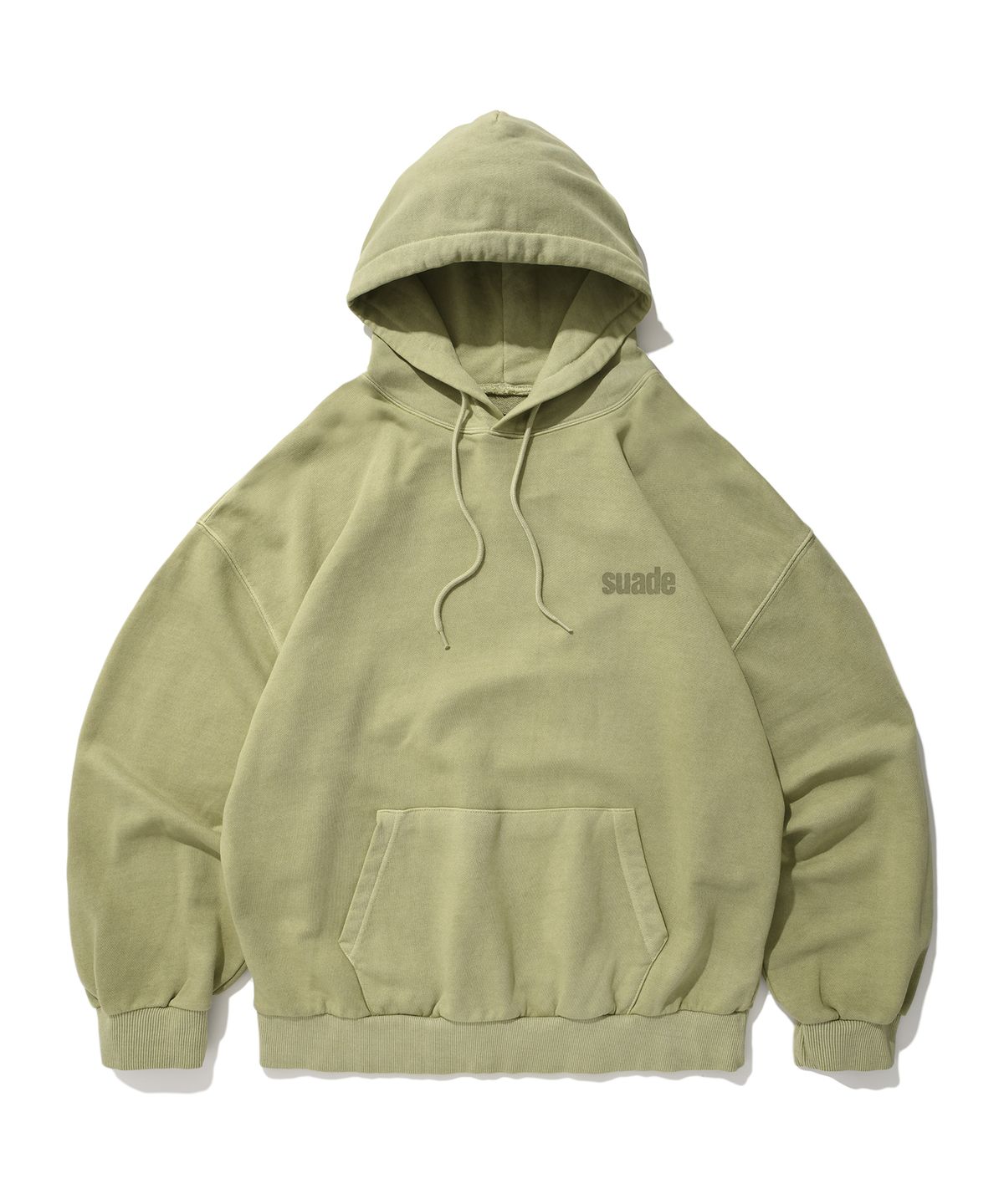 스웨이드(SUADE) WASHED LOGO HOODIE [PIGMENT KHAKI]