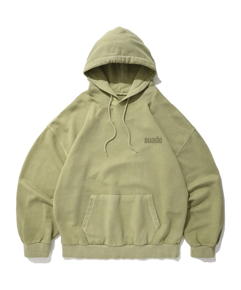 WASHED LOGO HOODIE [PIGMENT KHAKI]