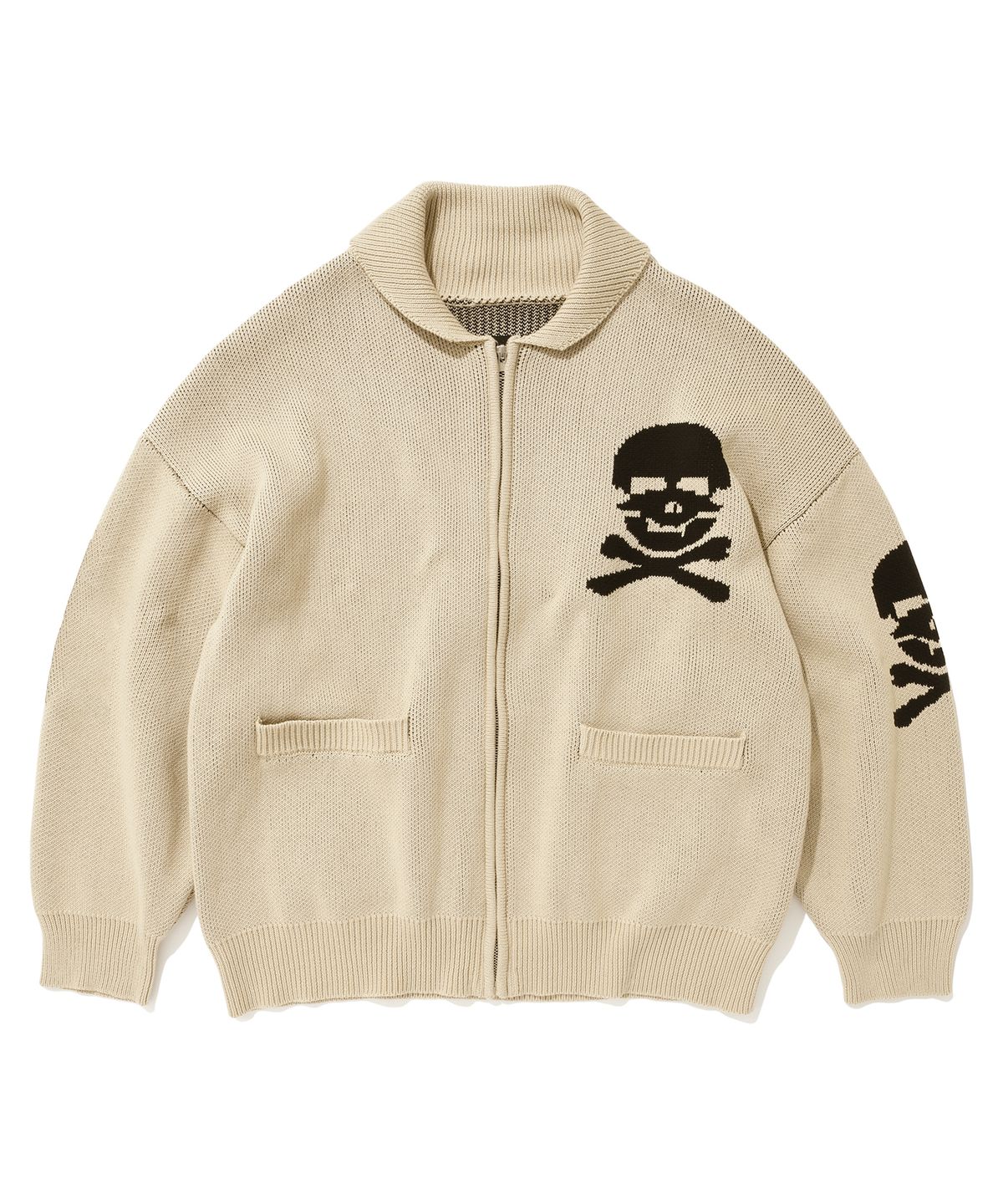 스웨이드(SUADE) SKULL COWICHAN SWEATER [BEIGE]