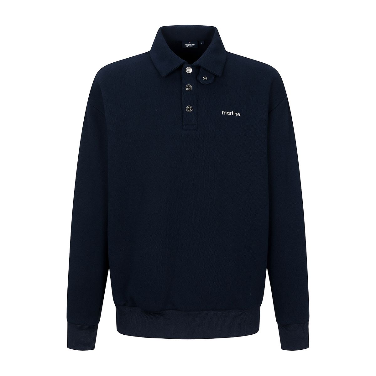 마틴골프(MARTINE GOLF) Collar Sweat Shirts_Navy (Men)