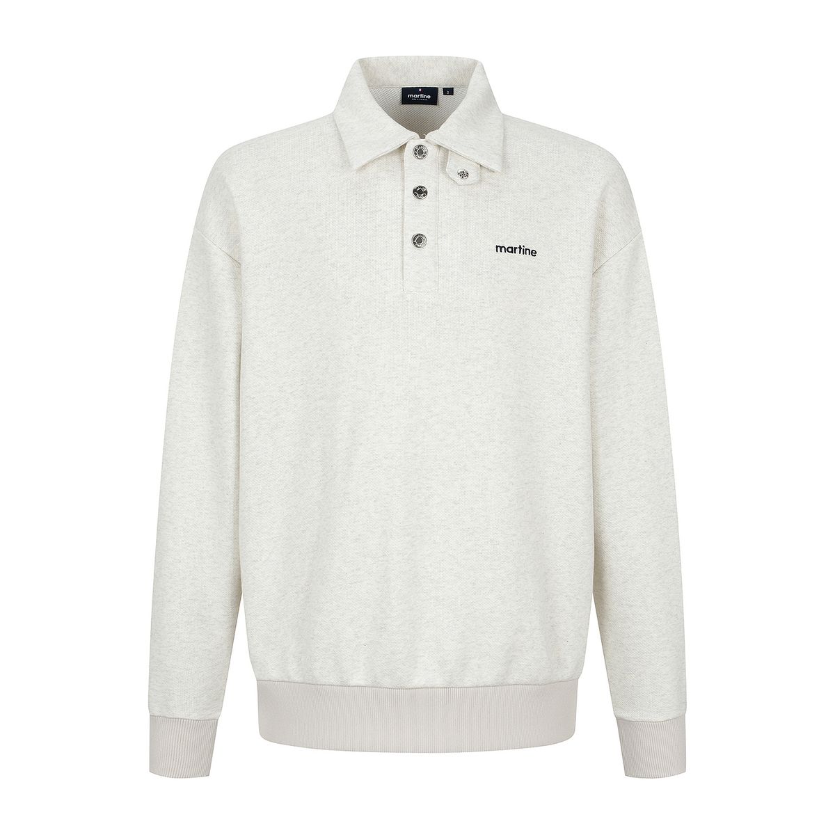 마틴골프(MARTINE GOLF) Collar Sweat Shirts_O/White (Men)