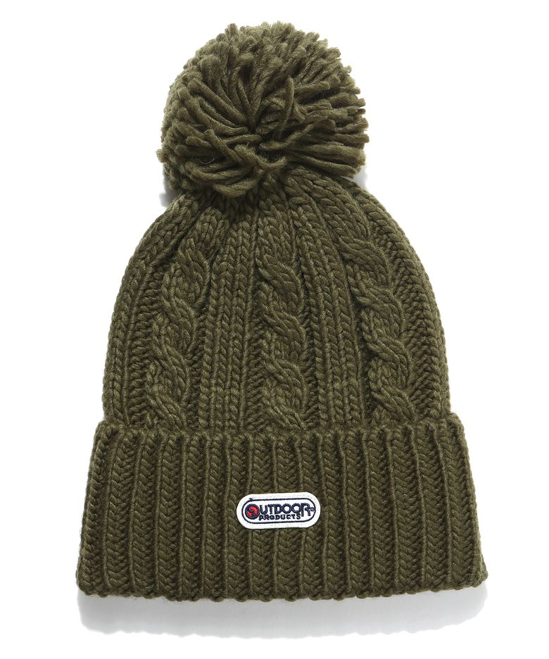 케이블 폼폼 비니 CABLE POM POM BEANIE