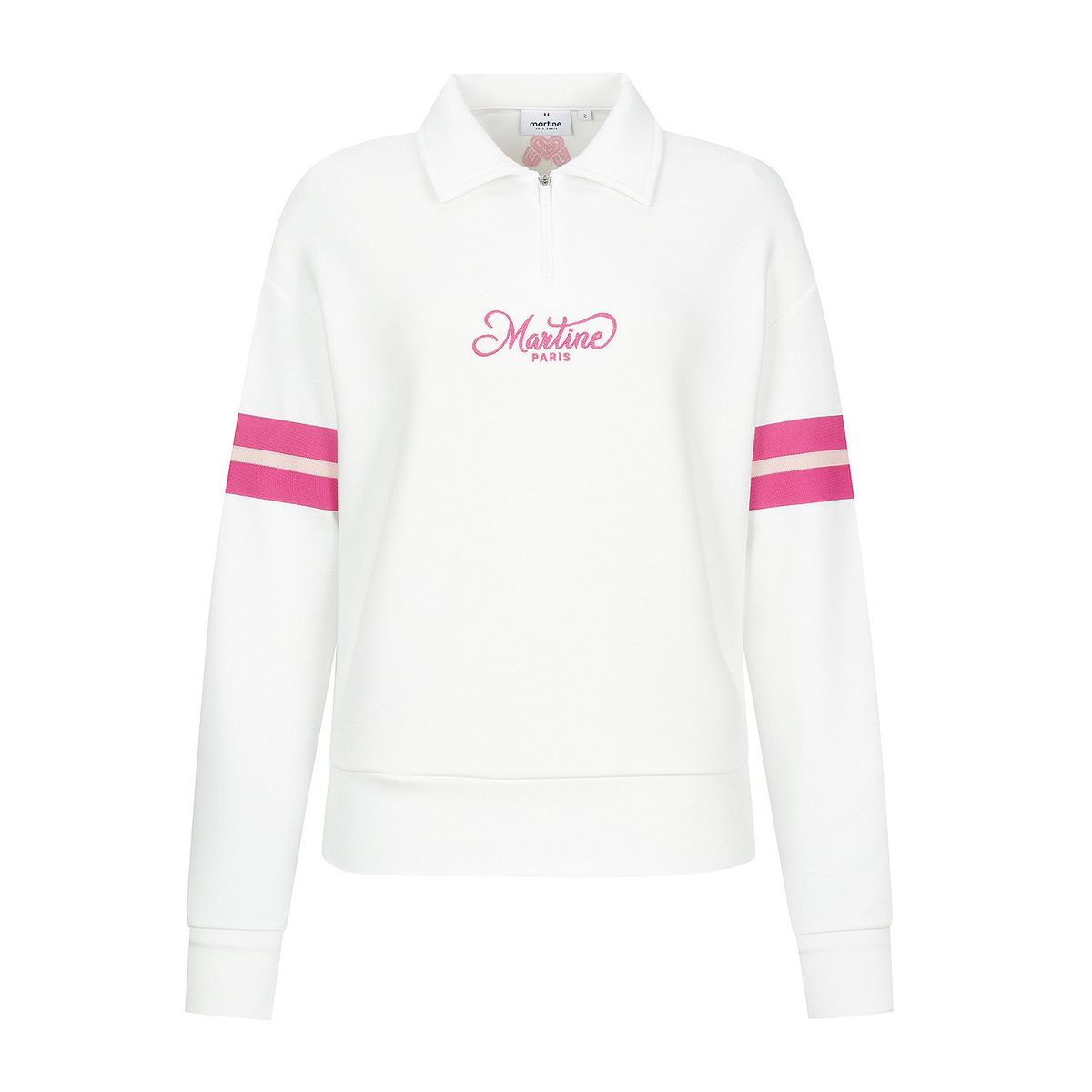 마틴골프(MARTINE GOLF) Half Zip-up Collar Shirts_O/White