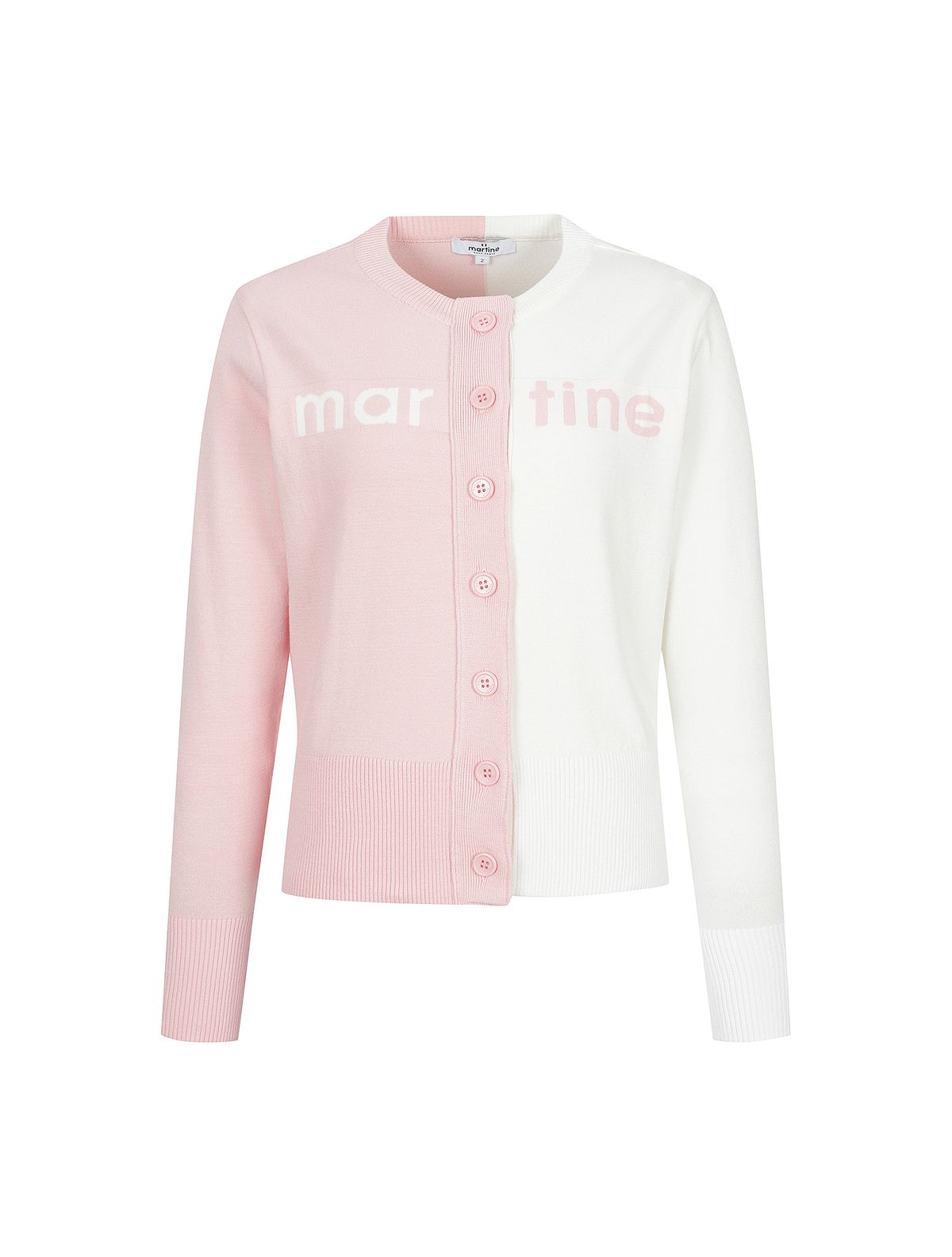 마틴골프(MARTINE GOLF) Half&Half Cardigan_L/Pink