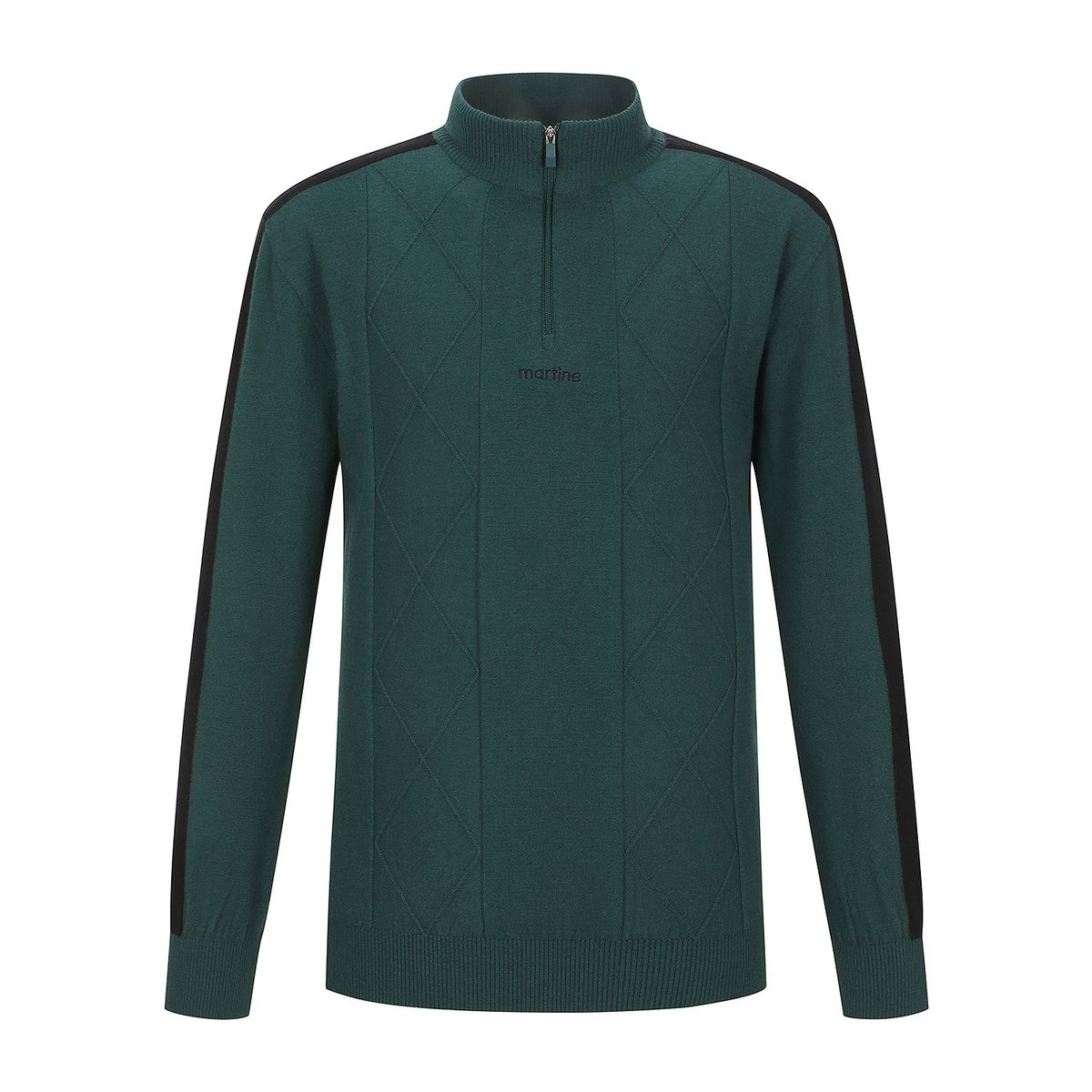 마틴골프(MARTINE GOLF) Argyle Half Zip-up Knit_D/Green (Men)