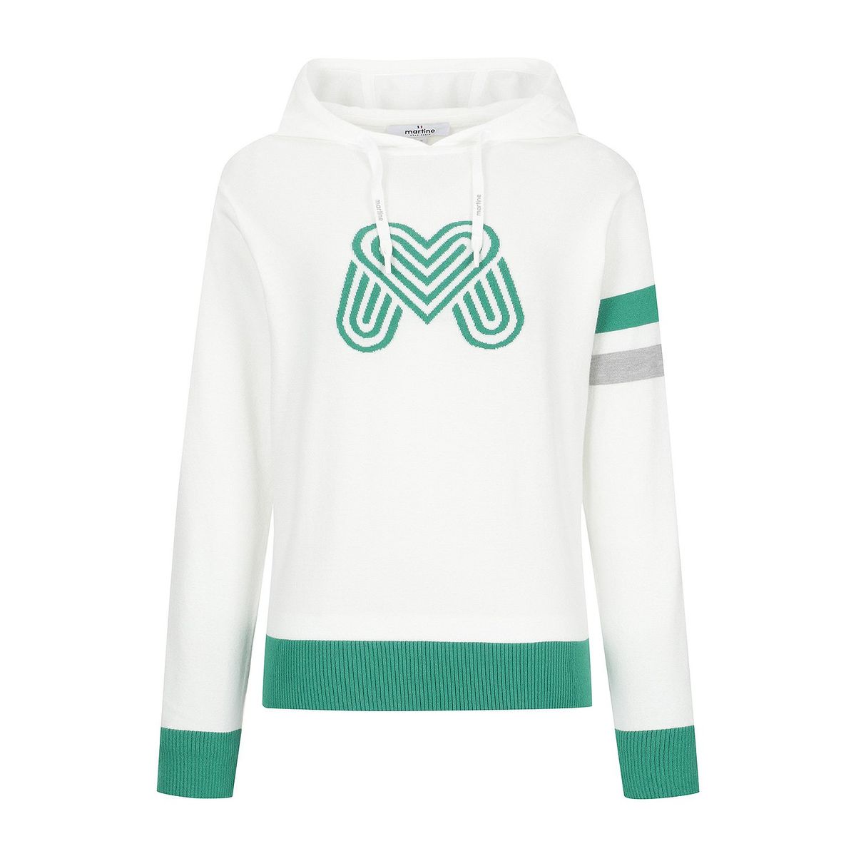 마틴골프(MARTINE GOLF) Hoody Logo Sweater_O/White