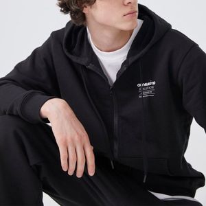 어센틱로고 후드집업 블랙