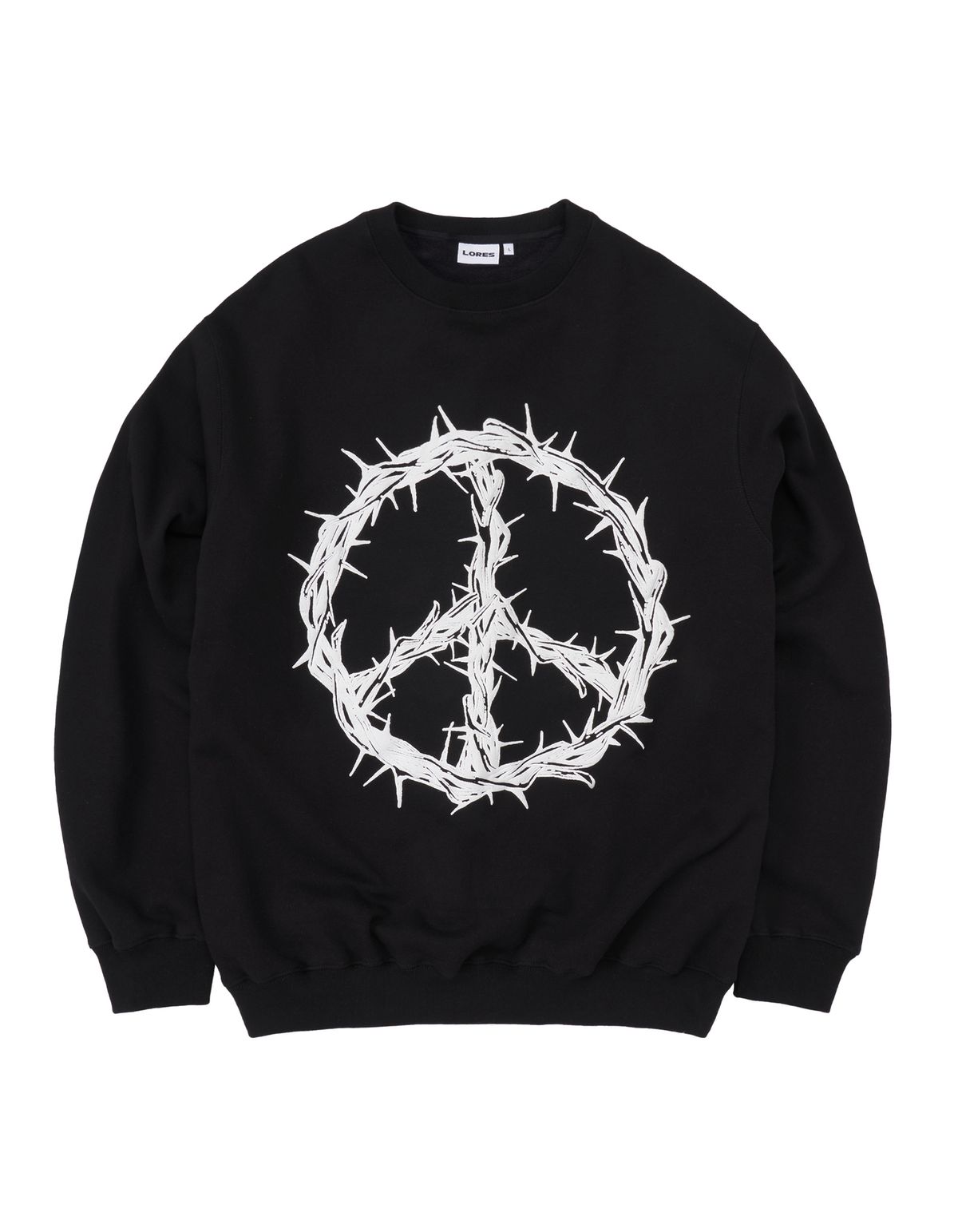 로어즈(LORES) Peace Crewneck - Black